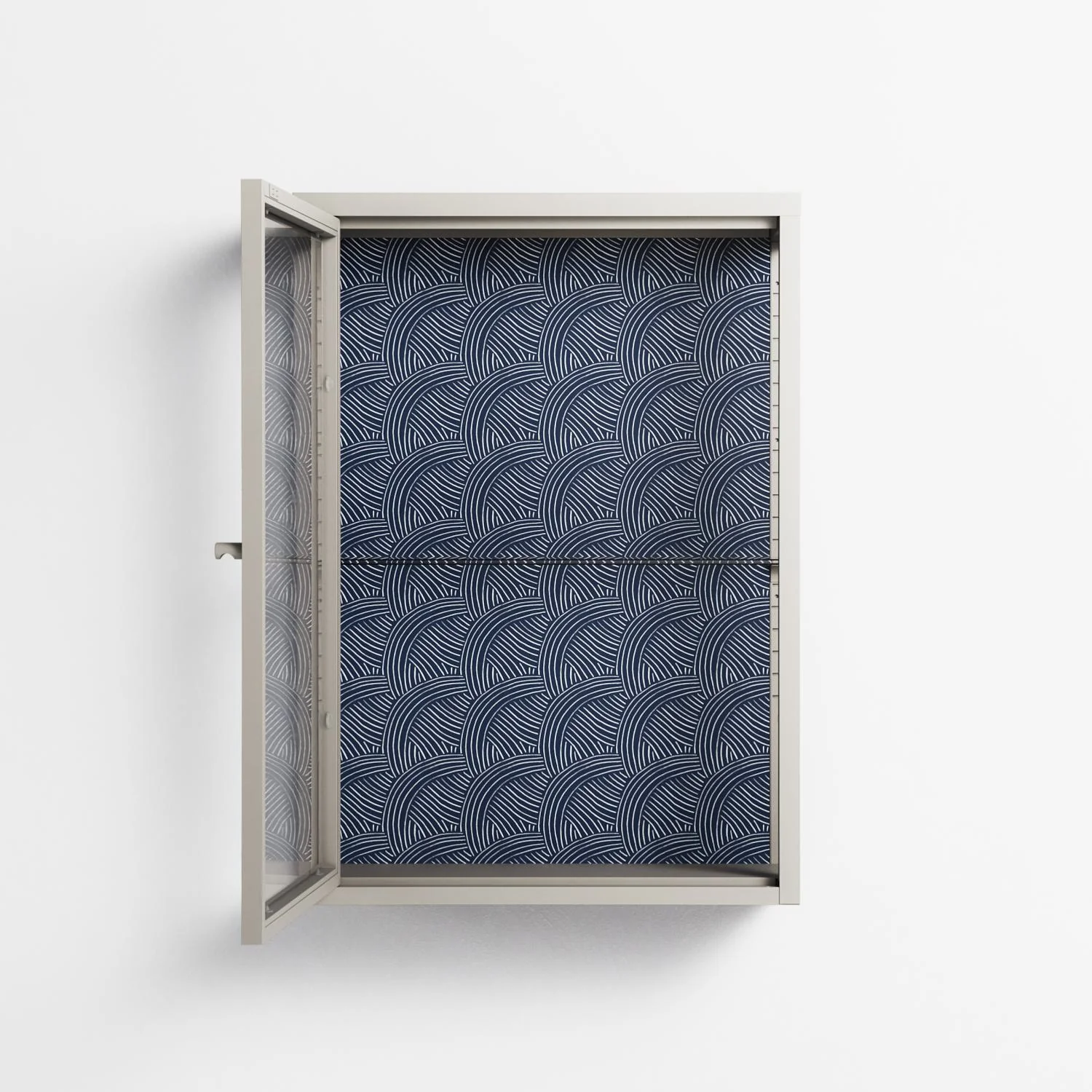 Basket Weave - Wall Cabinet - Katie O’Shea - Pebble - Clear glass - Image 3