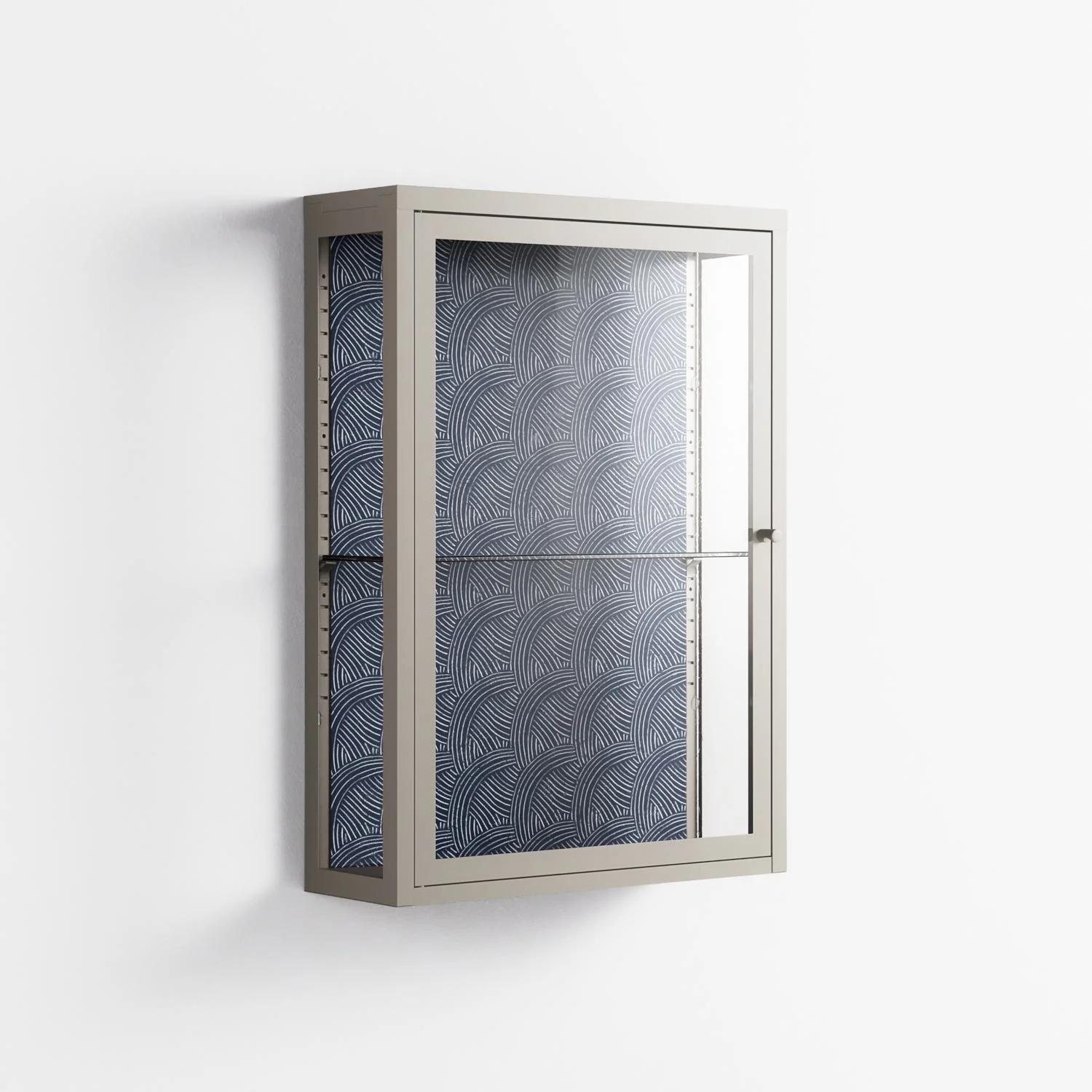 Basket Weave - Wall Cabinet - Katie O’Shea - Pebble - Clear glass - Image 4
