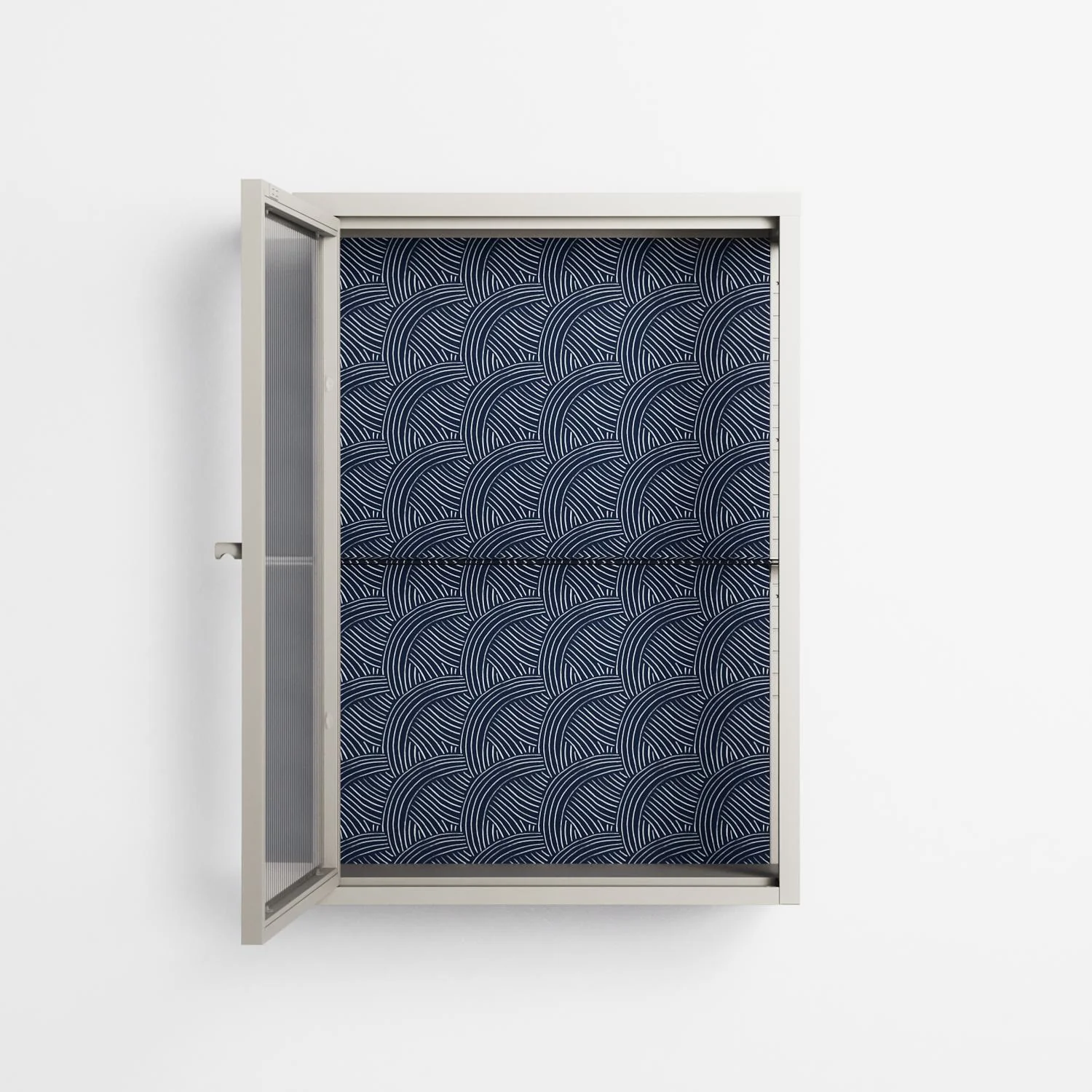 Basket Weave - Wall Cabinet - Katie O’Shea - Pebble - Reeded glass - Image 3