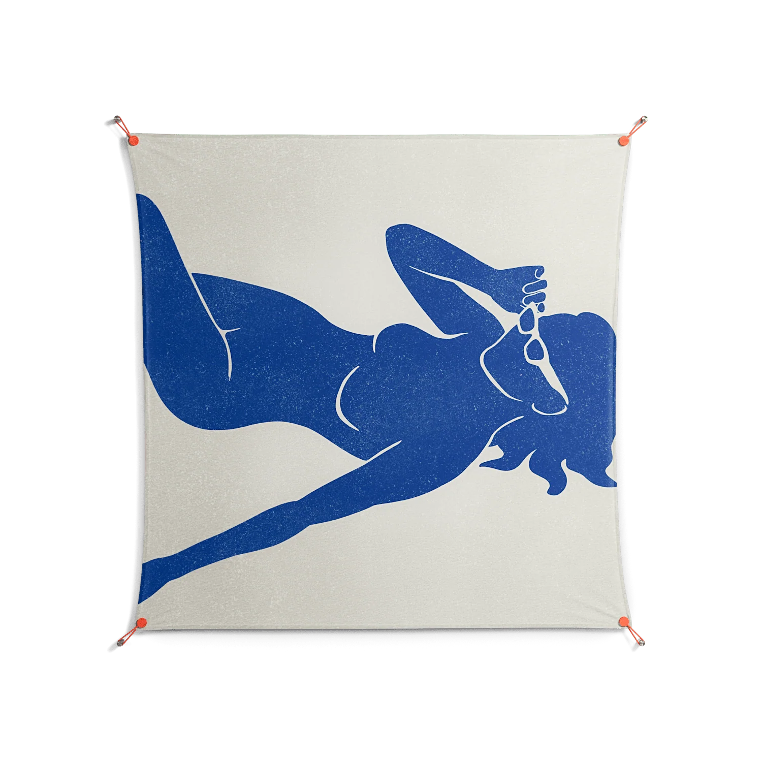 Basking Warmth - Work On Wall - Amy Suther - Orange - 140 x 140 cm