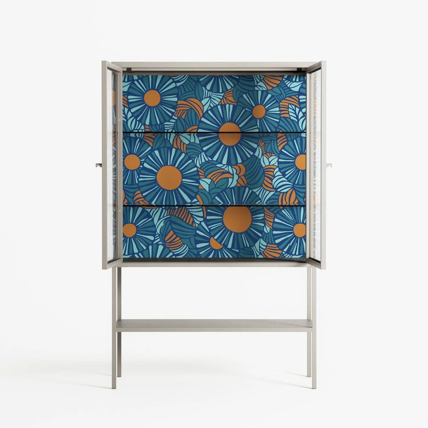 Bellis Bounty Blue - Loft Cabinet - Amy Suther - Pebble - Clear glass - Image 3