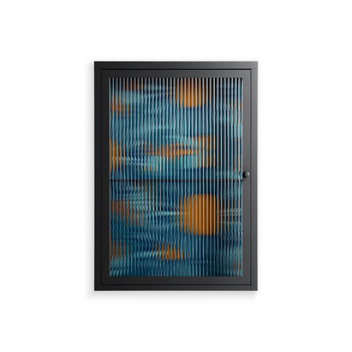 Bellis Bounty Blue - Wall Cabinet - Amy Suther - Antracite - Reeded glass