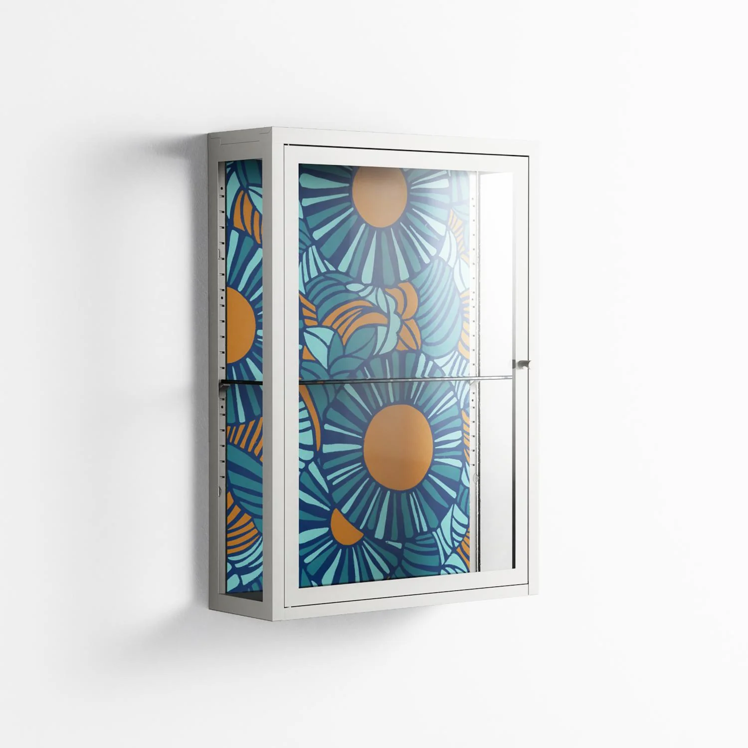Bellis Bounty Blue - Wall Cabinet - Amy Suther - Chalk - Clear glass - Image 4