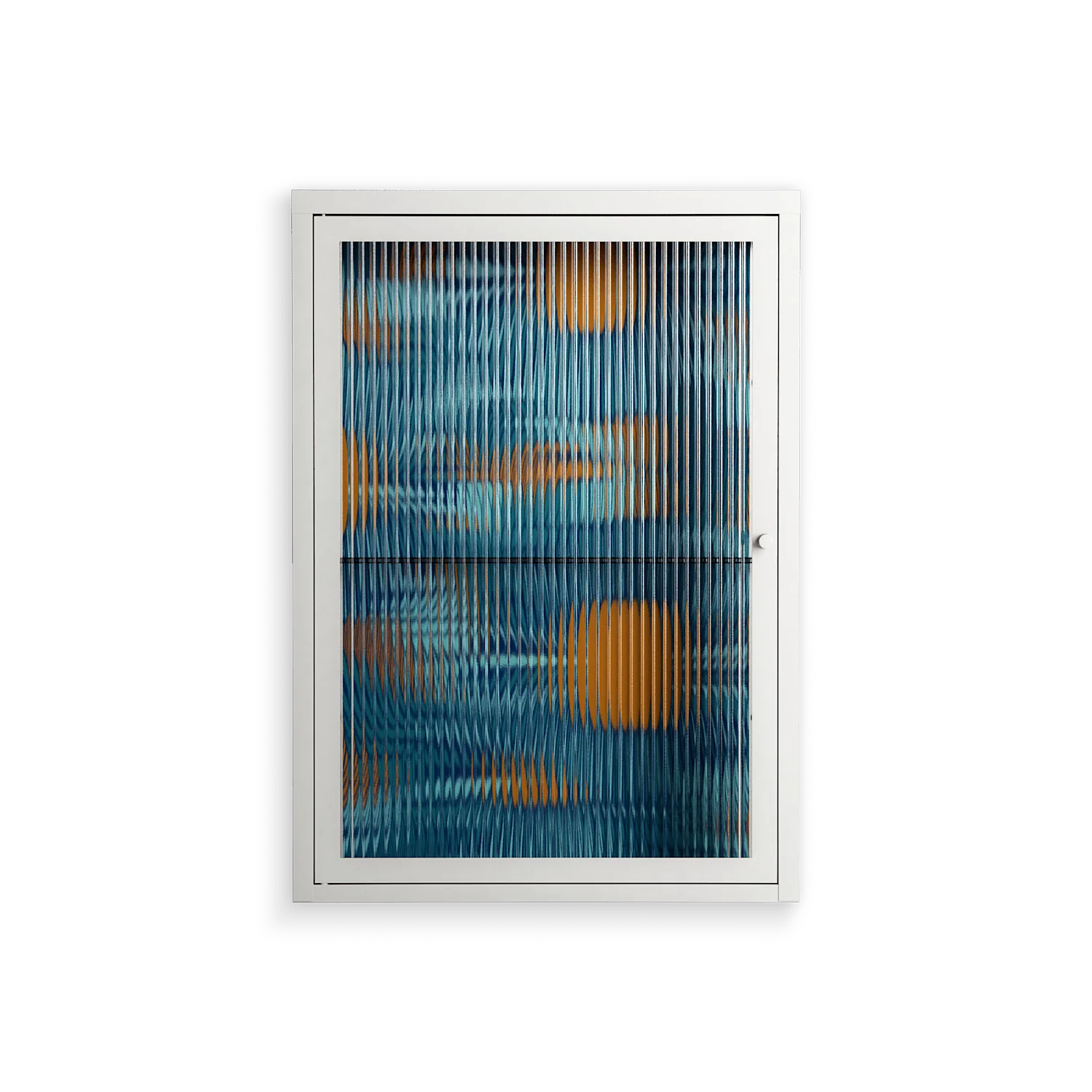 Bellis Bounty Blue - Wall Cabinet - Amy Suther - Chalk - Reeded glass