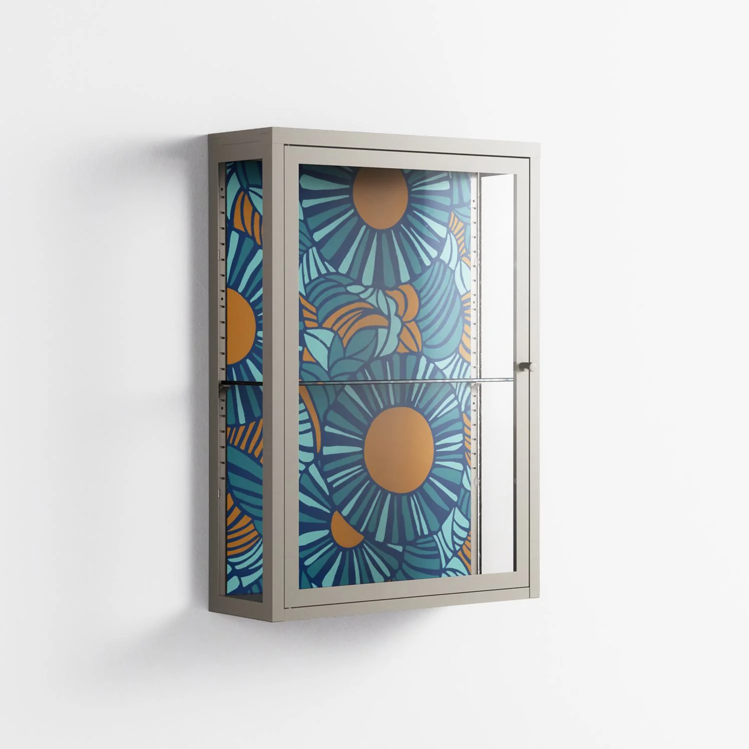 Bellis Bounty Blue - Wall Cabinet - Amy Suther - Pebble - Clear glass - Image 4