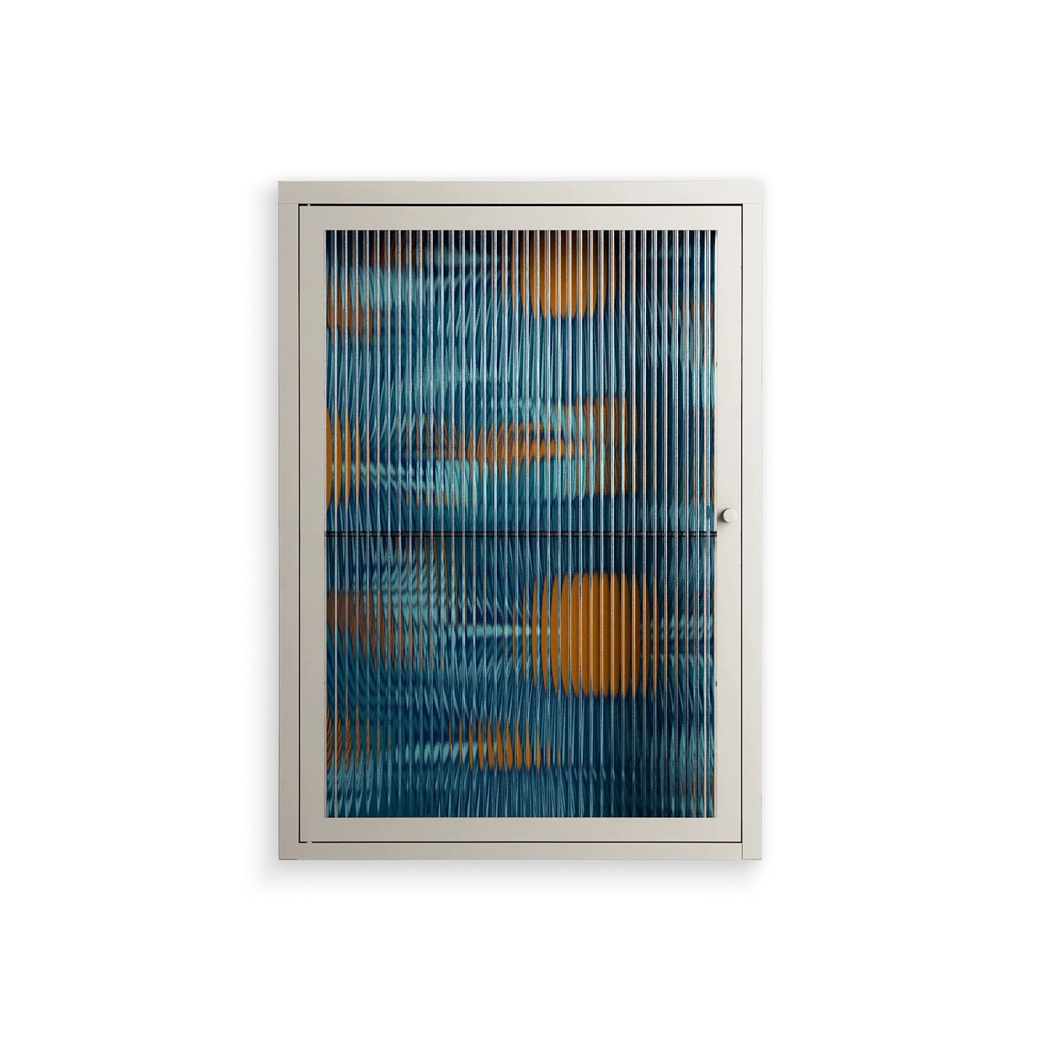 Bellis Bounty Blue - Wall Cabinet - Amy Suther - Pebble - Reeded glass