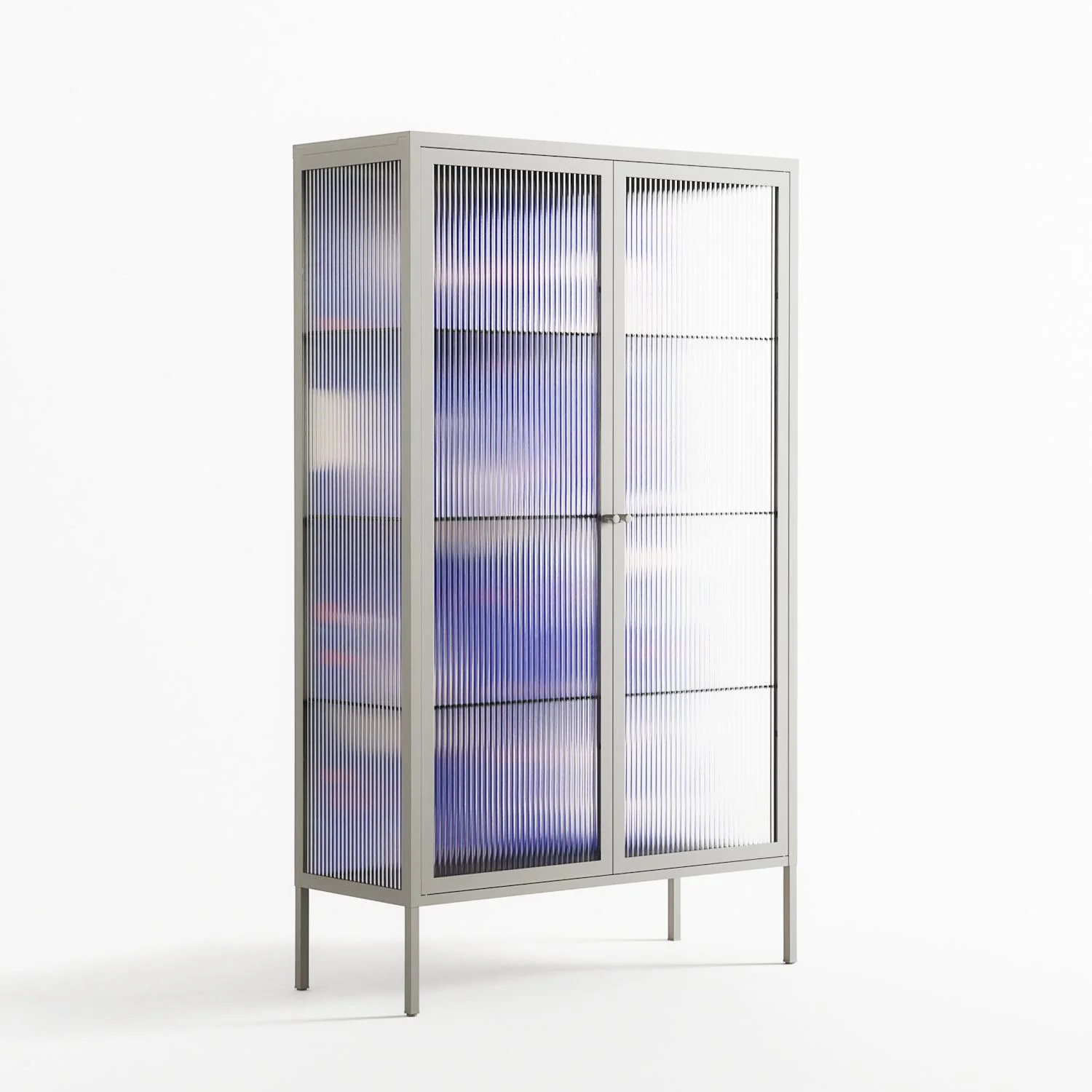 Birds A - Cabinet - Heather Zhou - Chalk - Reeded glass - Image 4