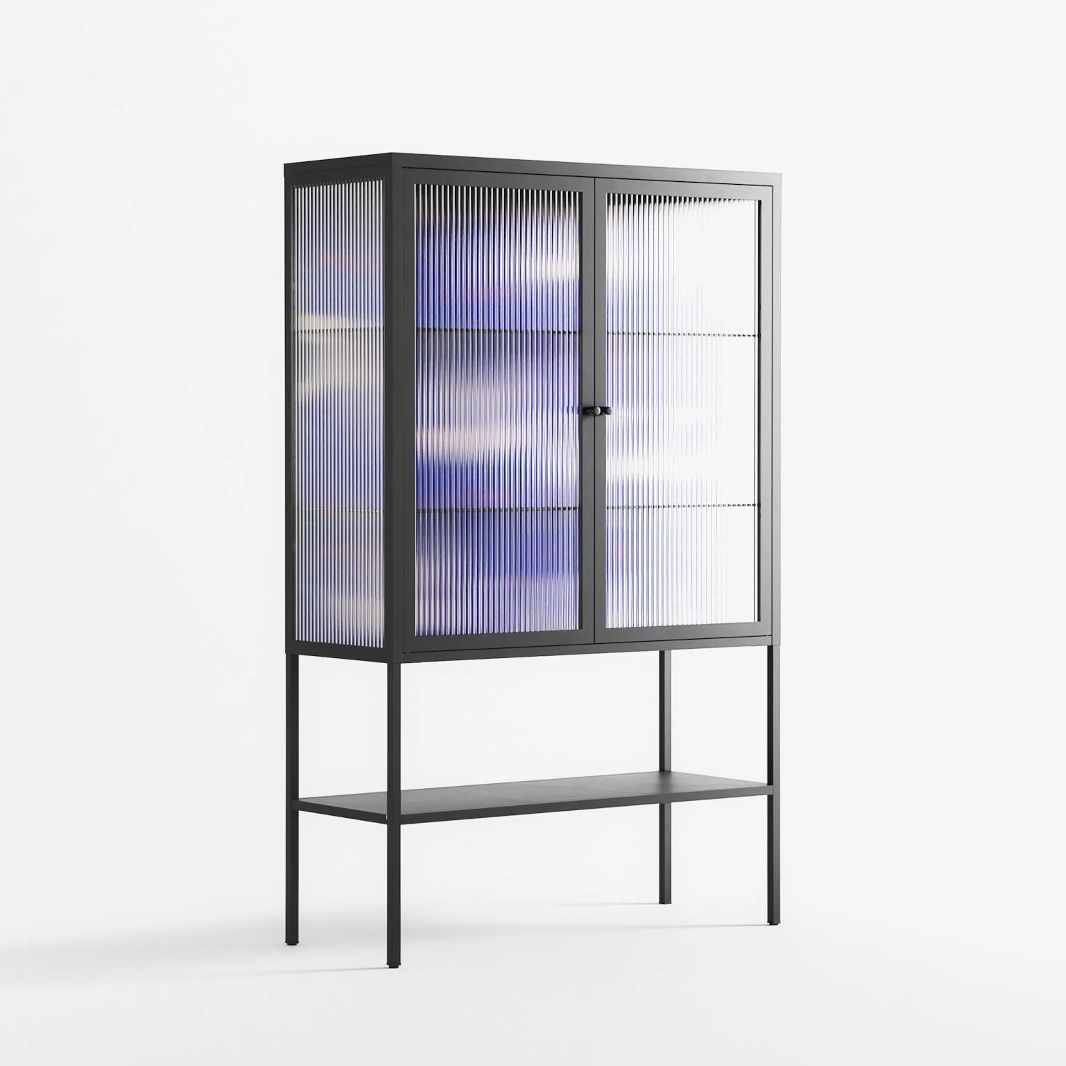 Birds A - Loft Cabinet - Heather Zhou - Antracite - Reeded glass - Image 4