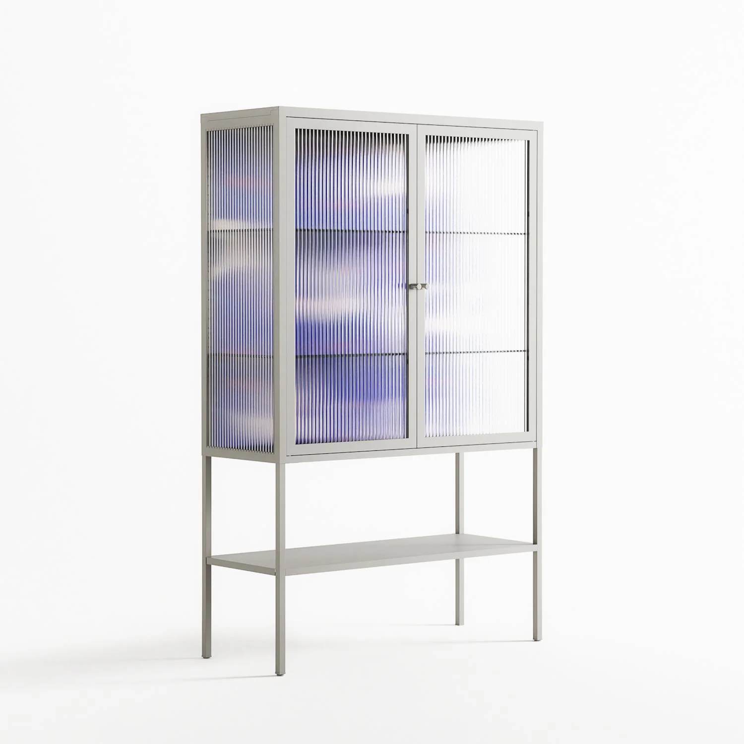 Birds A - Loft Cabinet - Heather Zhou - Chalk - Reeded glass - Image 4