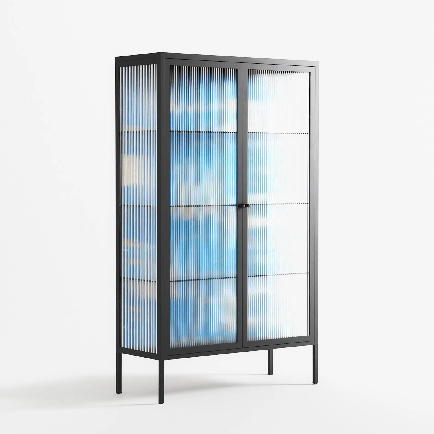 Birds B - Cabinet - Heather Zhou - Antracite - Reeded glass - Image 4