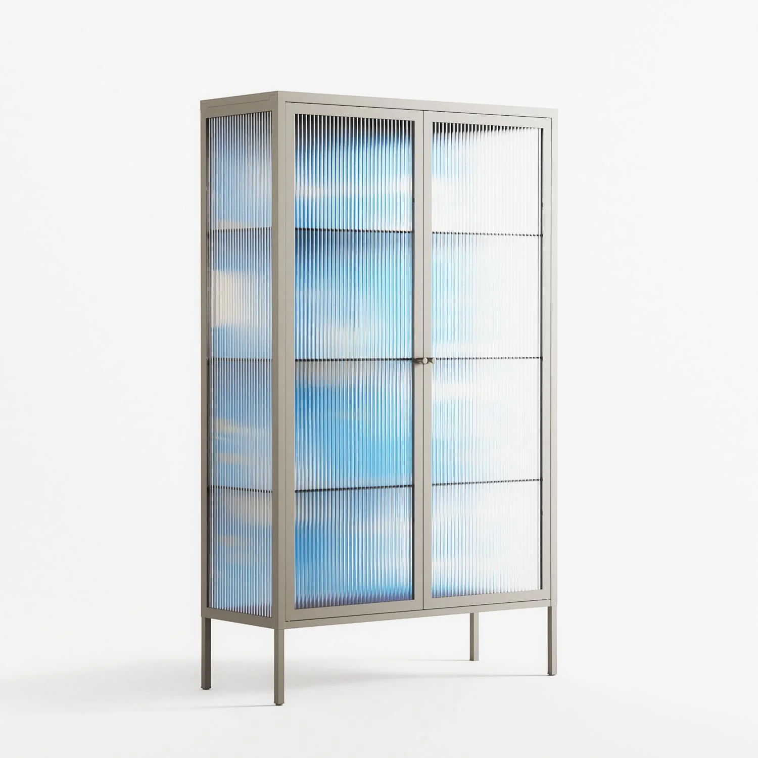 Birds B - Cabinet - Heather Zhou - Pebble - Reeded glass - Image 4
