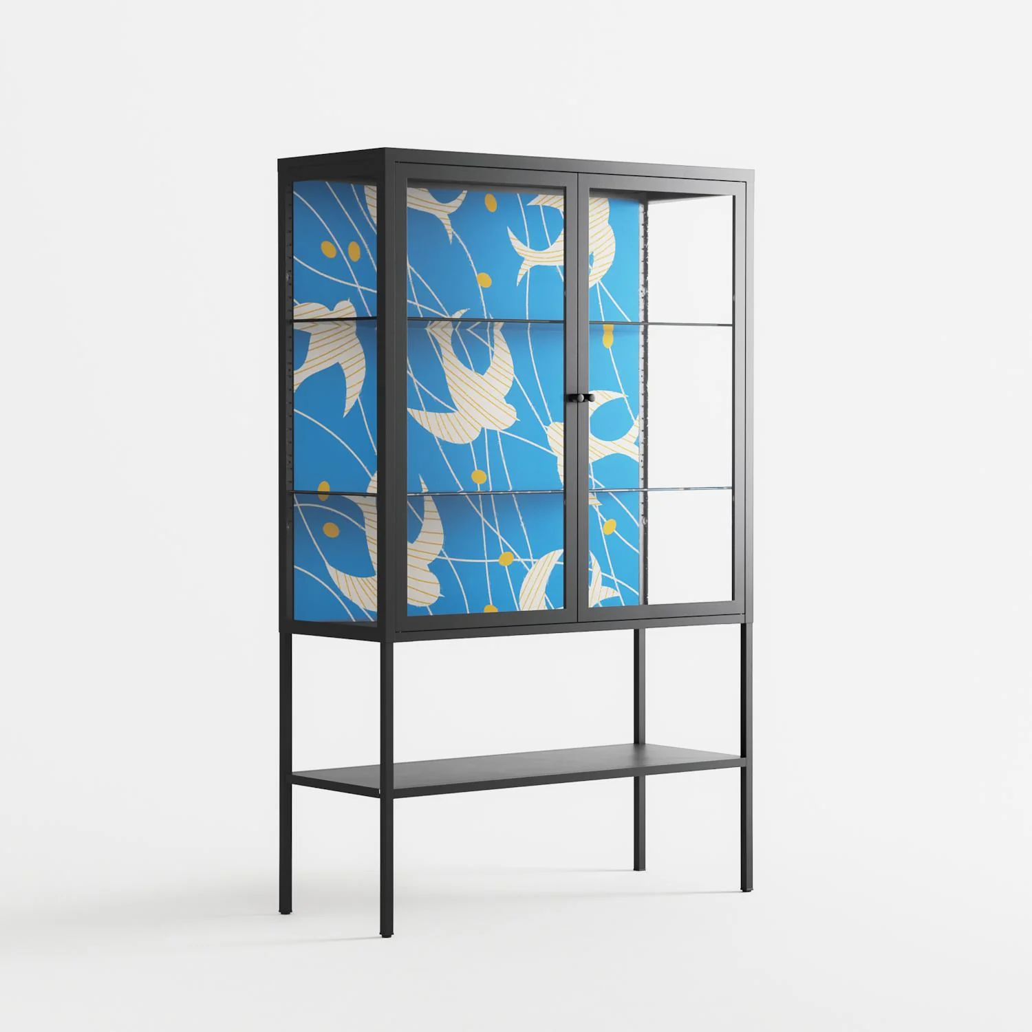 Birds B - Loft Cabinet - Heather Zhou - Antracite - Clear glass - Image 4