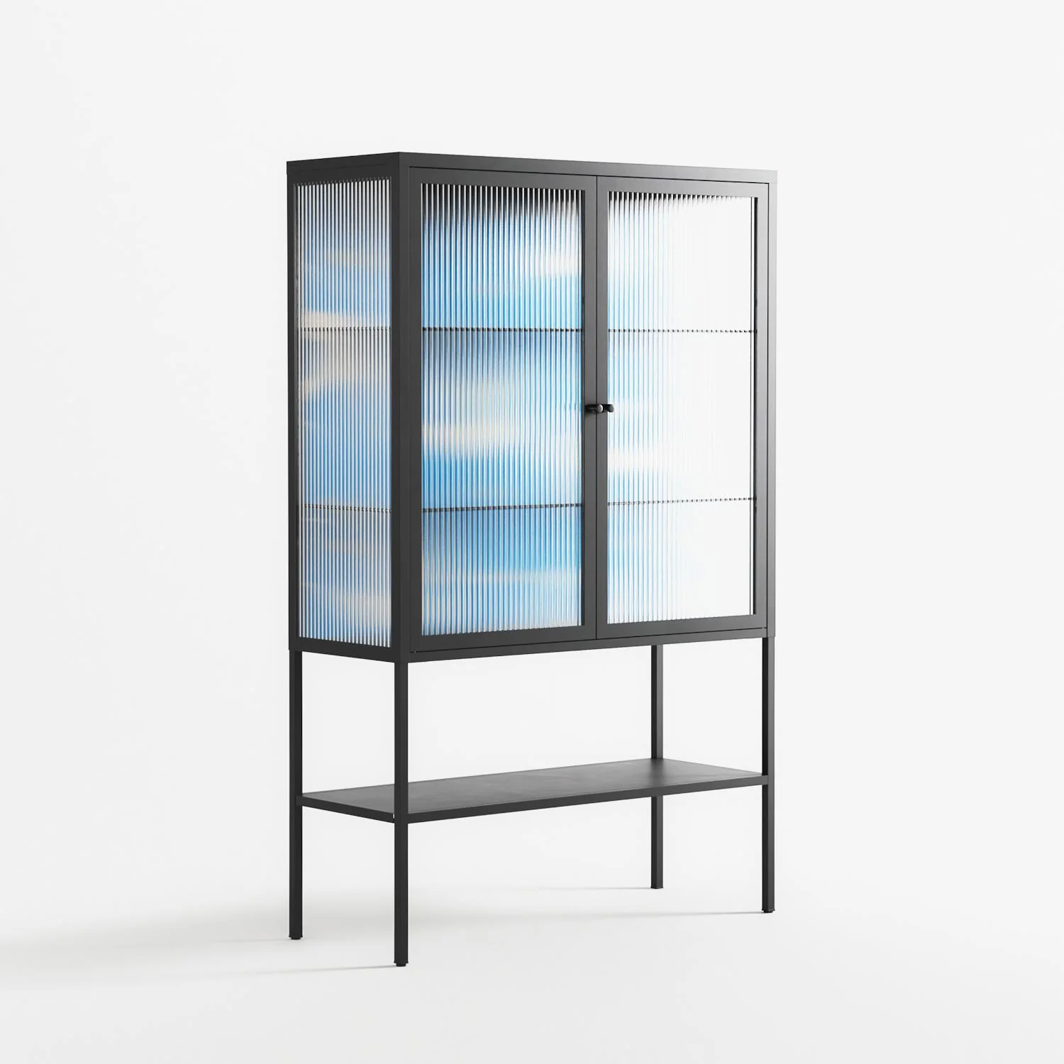 Birds B - Loft Cabinet - Heather Zhou - Antracite - Reeded glass - Image 4