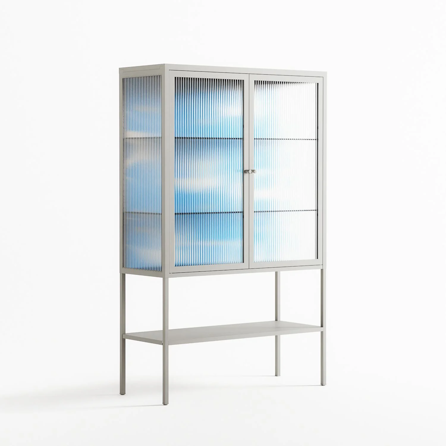 Birds B - Loft Cabinet - Heather Zhou - Chalk - Reeded glass - Image 4