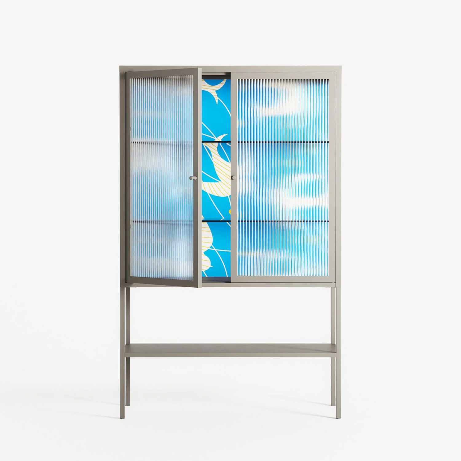 Birds B - Loft Cabinet - Heather Zhou - Pebble - Reeded glass - Image 2
