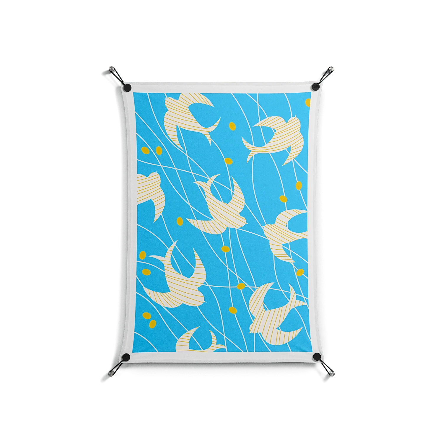Birds B - Work On Wall - Heather Zhou - Black - 70 x 100 cm