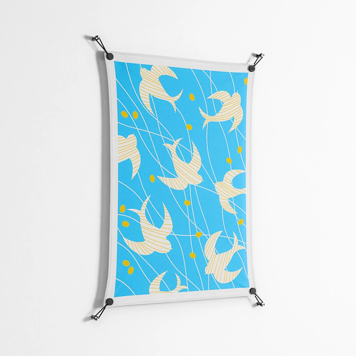 Birds B - Work On Wall - Heather Zhou - Black - 70 x 100 cm - Image 2