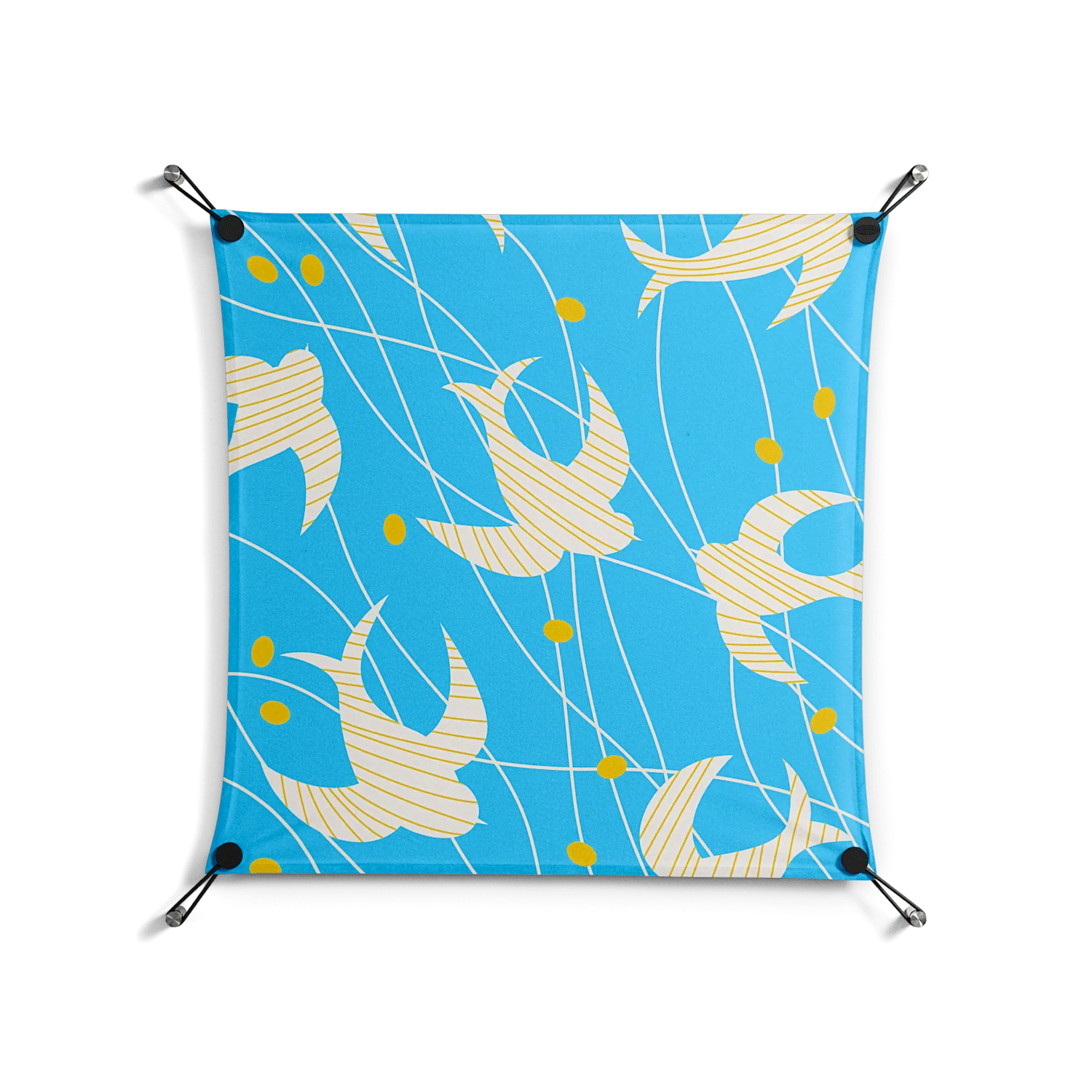 Birds B - Work On Wall - Heather Zhou - Black - 70 x 70 cm