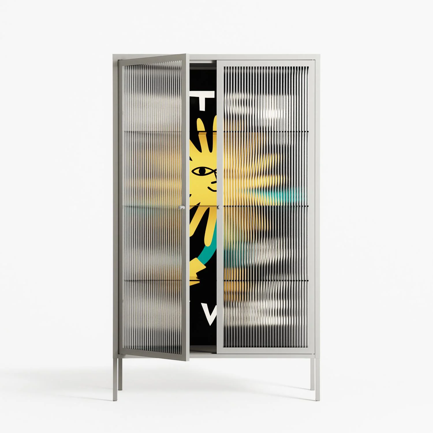 Bitch Don't Kill My Vibe - Cabinet - Aley Wild - Chalk - Reeded glass - Image 2