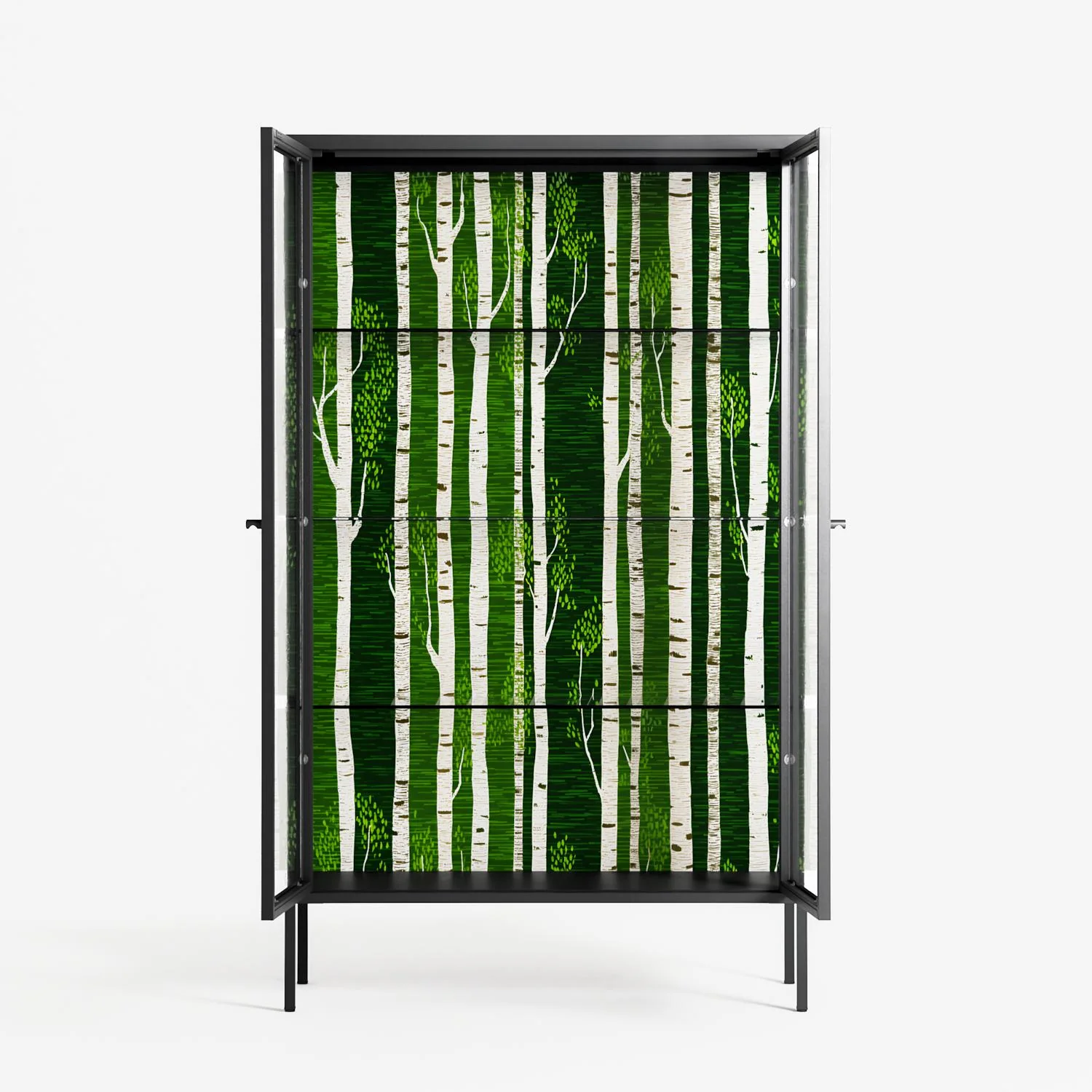 Björkskog - Cabinet - Nur Rydberg - Antracite - Clear glass - Image 3