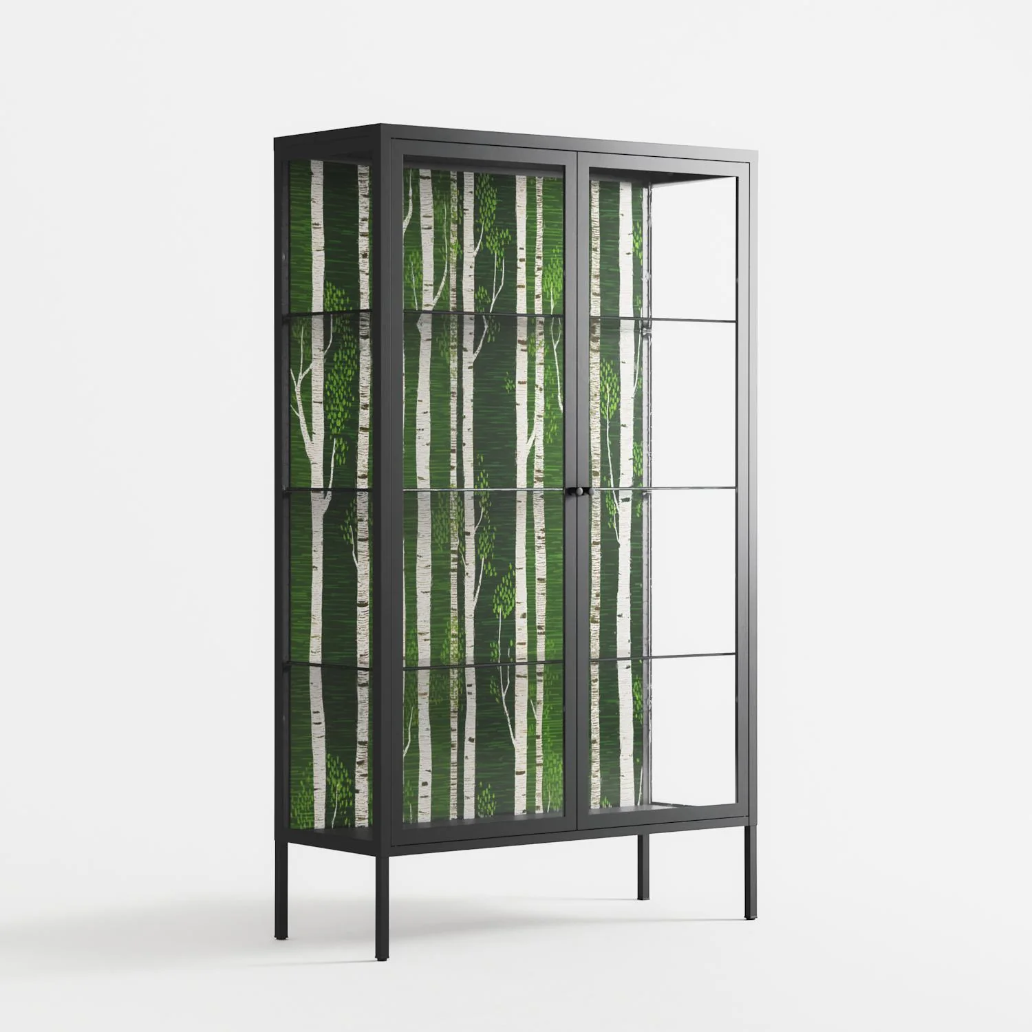 Björkskog - Cabinet - Nur Rydberg - Antracite - Clear glass - Image 4