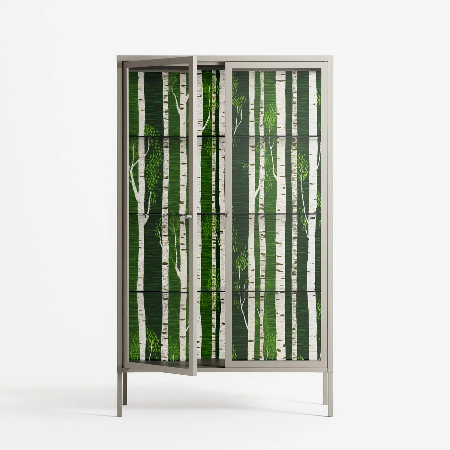 Björkskog - Cabinet - Nur Rydberg - Pebble - Clear glass - Image 3