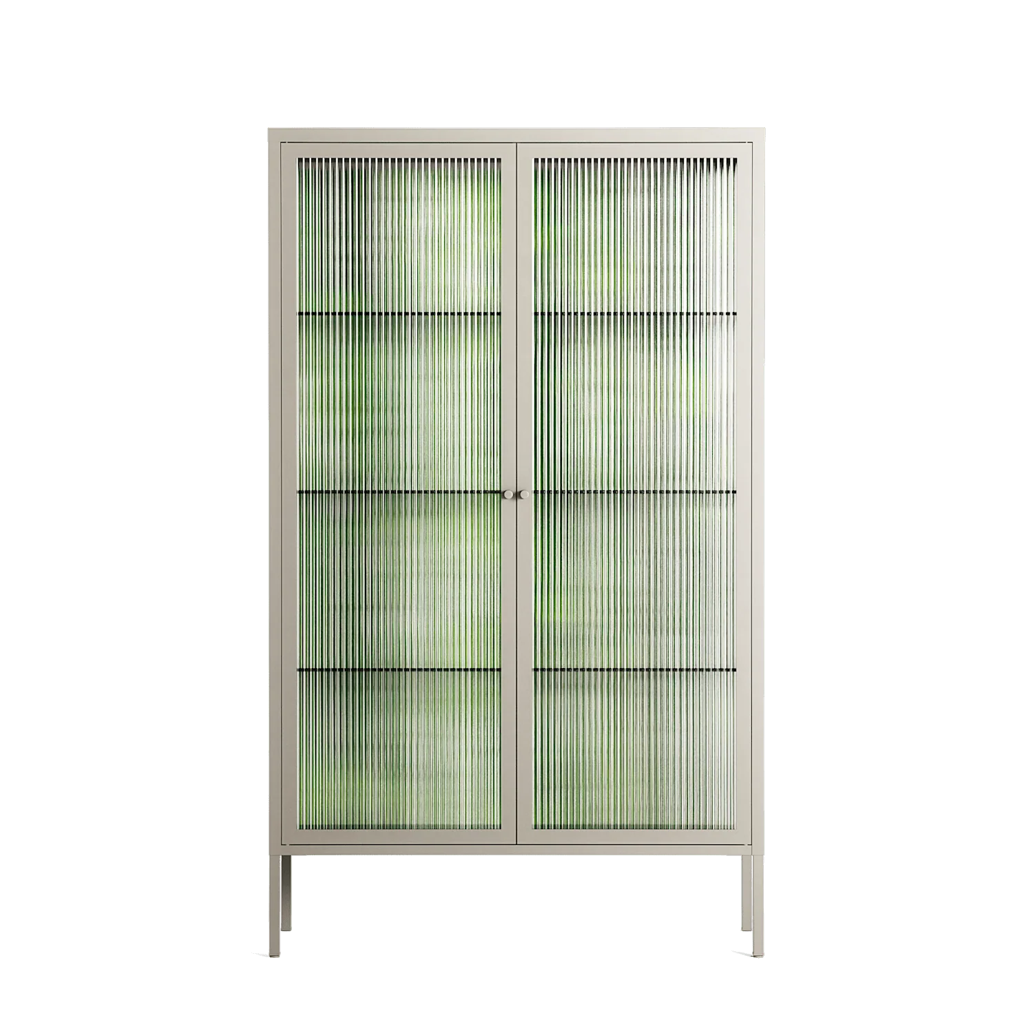 Björkskog - Cabinet - Nur Rydberg - Pebble - Reeded glass