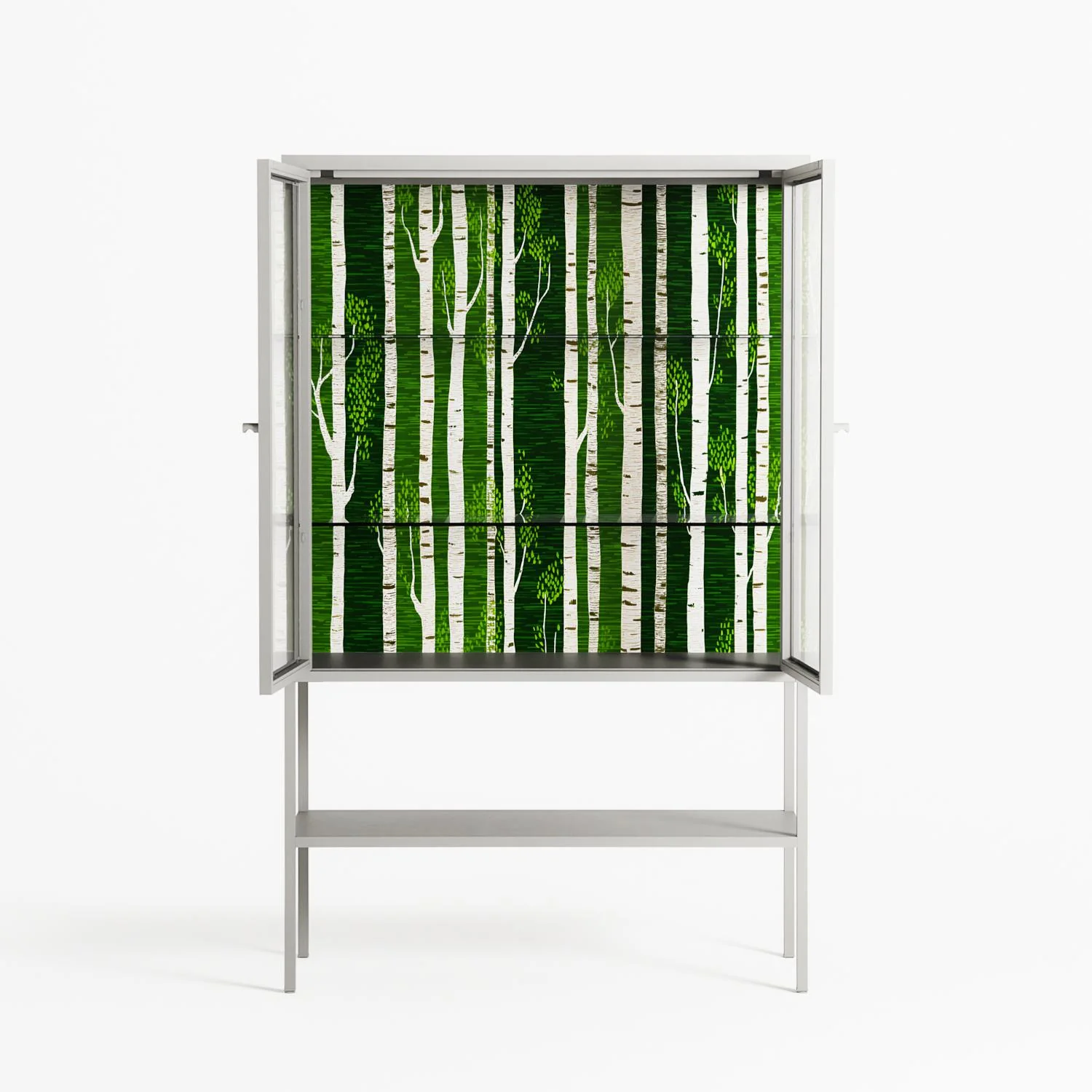 Björkskog - Loft Cabinet - Nur Rydberg - Chalk - Clear glass - Image 3