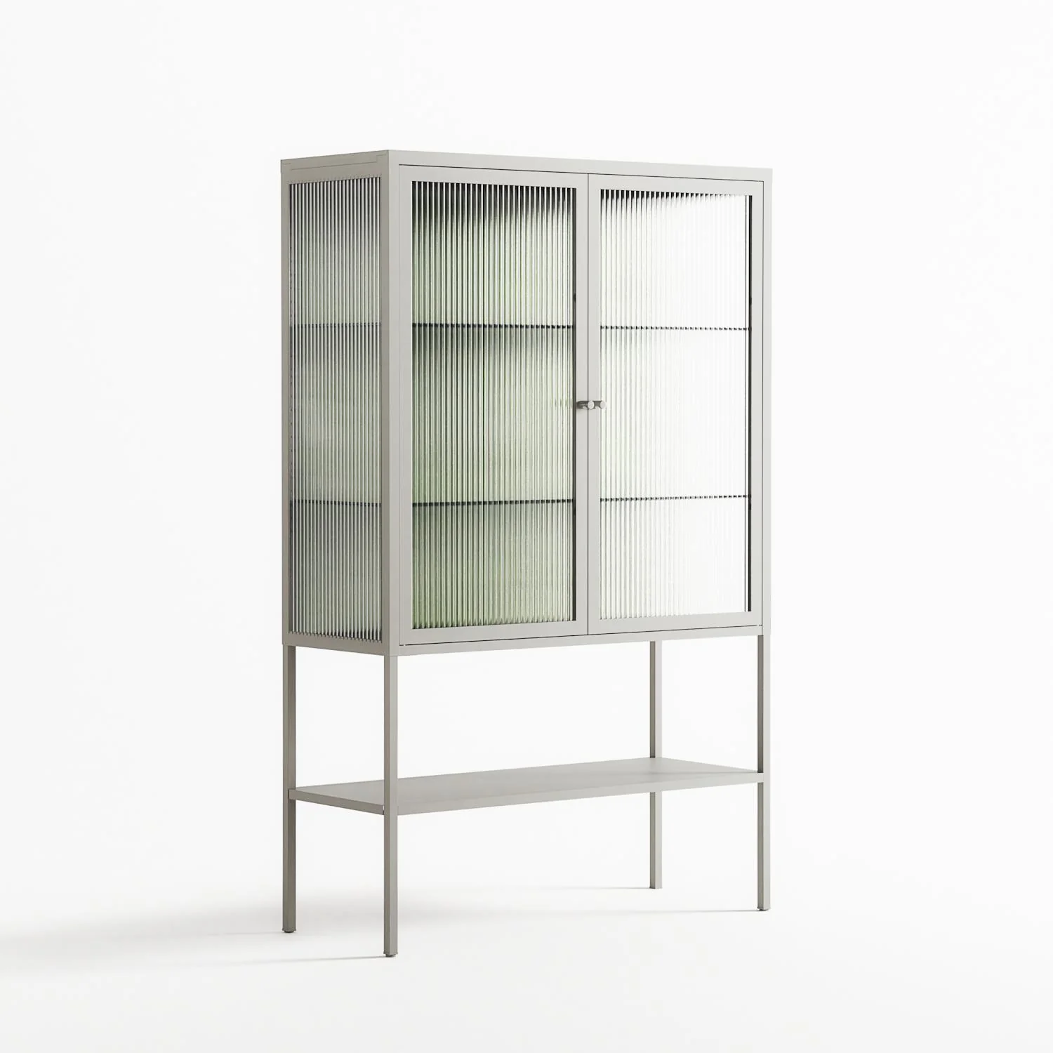 Björkskog - Loft Cabinet - Nur Rydberg - Chalk - Reeded glass - Image 4