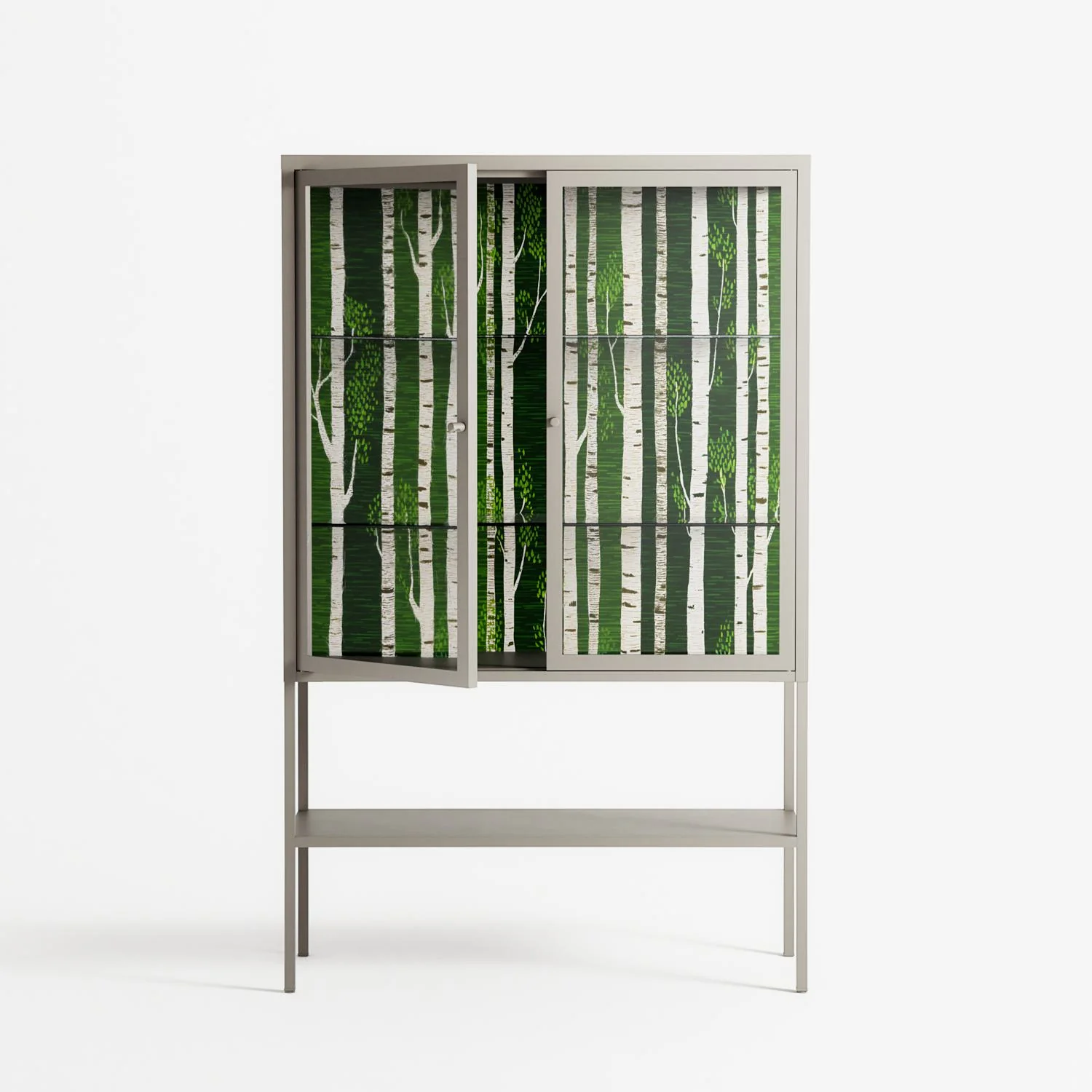 Björkskog - Loft Cabinet - Nur Rydberg - Pebble - Clear glass - Image 2