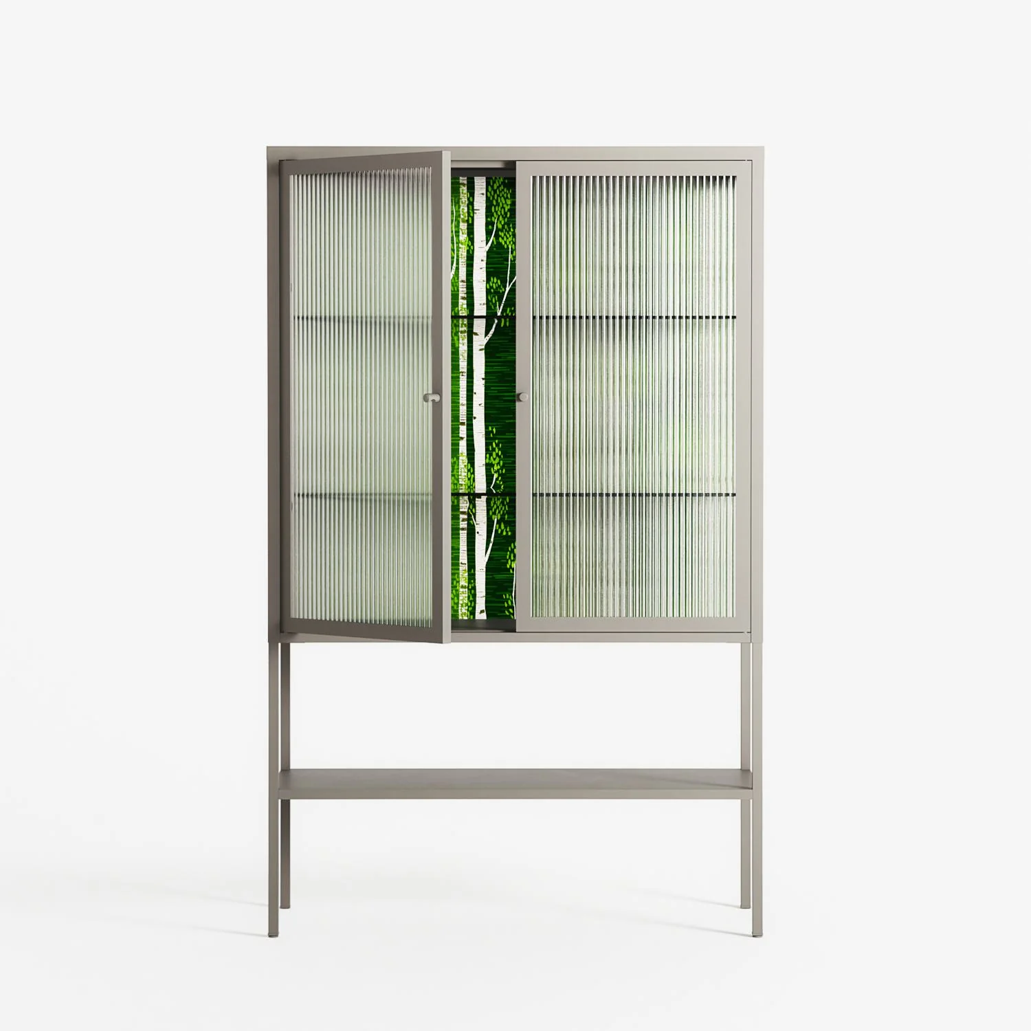 Björkskog - Loft Cabinet - Nur Rydberg - Pebble - Reeded glass - Image 2
