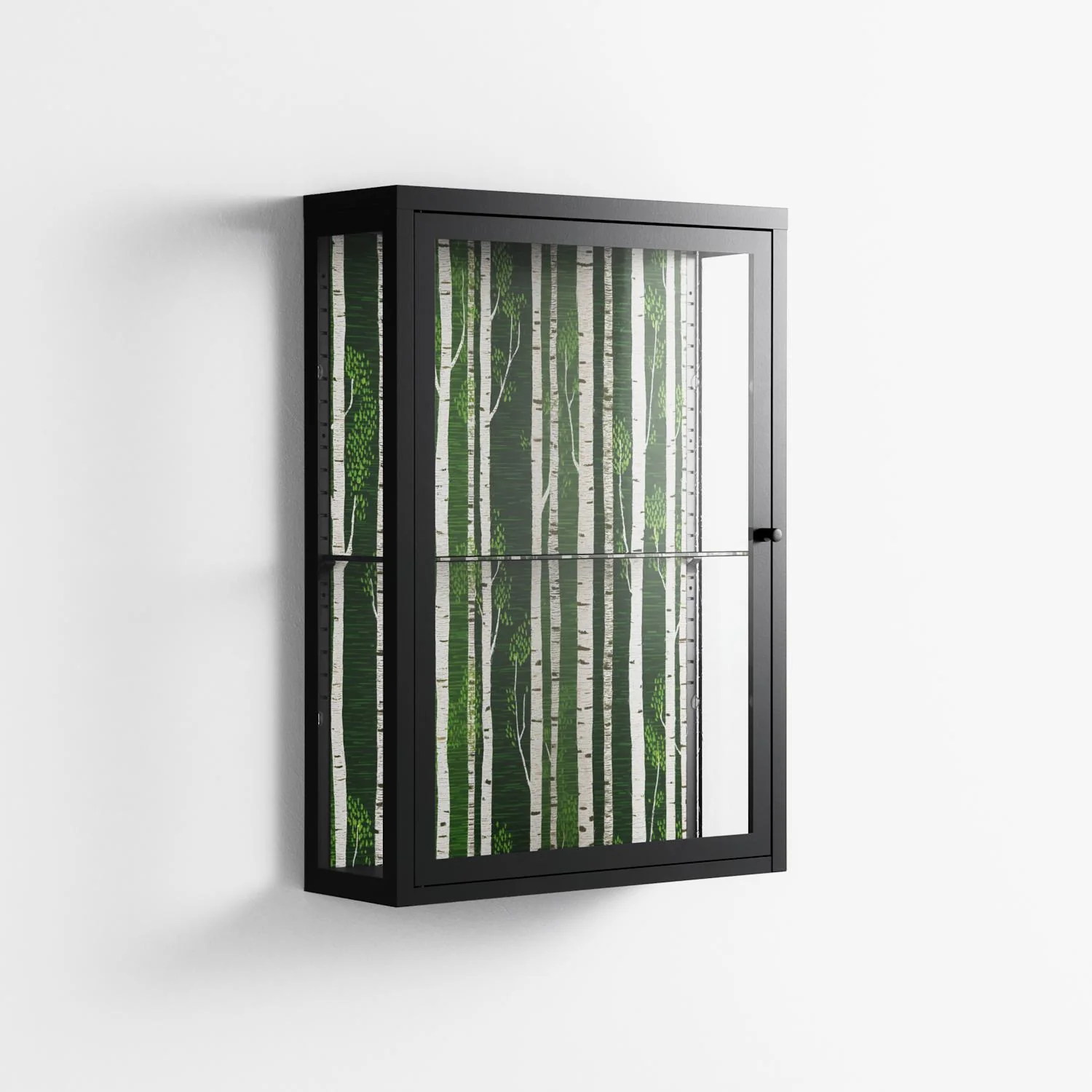 Björkskog - Wall Cabinet - Nur Rydberg - Antracite - Clear glass - Image 4