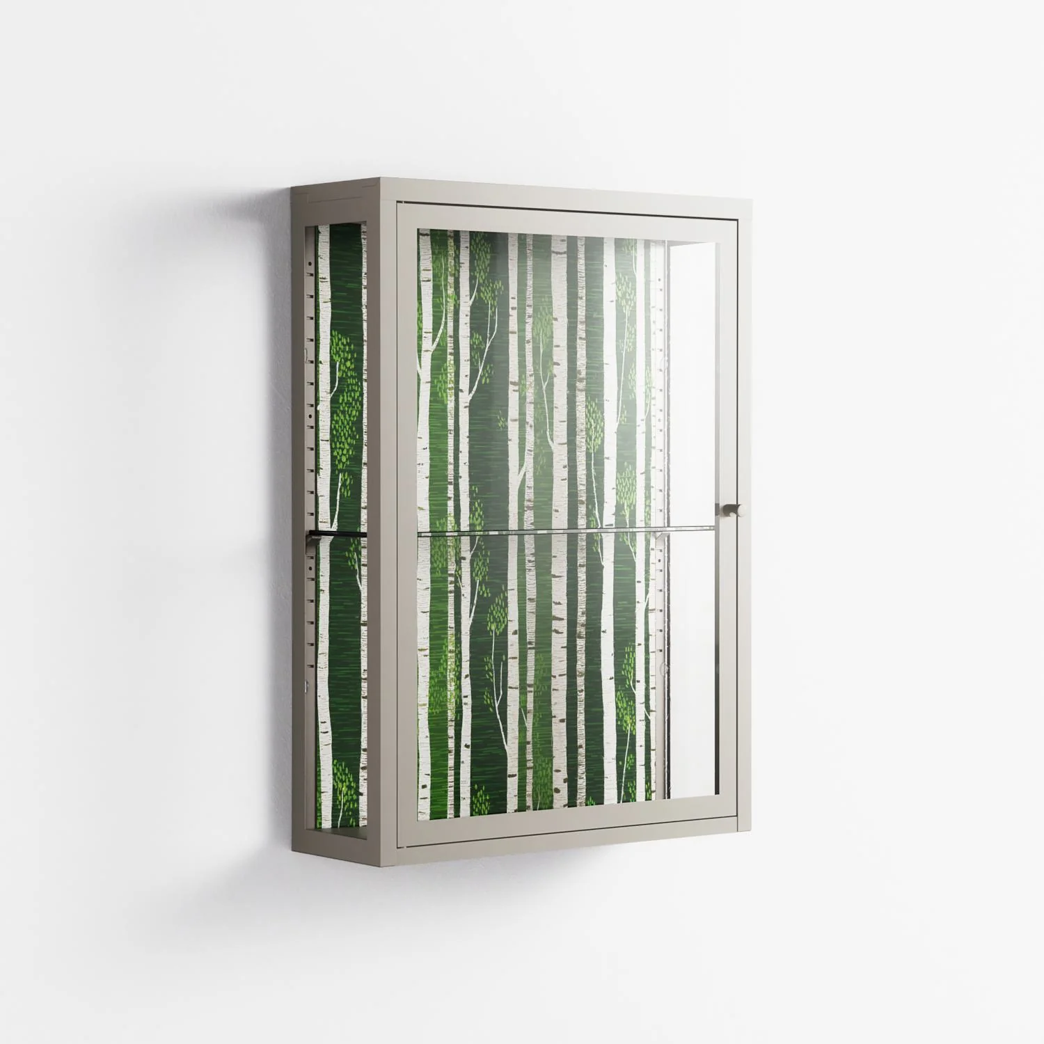 Björkskog - Wall Cabinet - Nur Rydberg - Pebble - Clear glass - Image 4