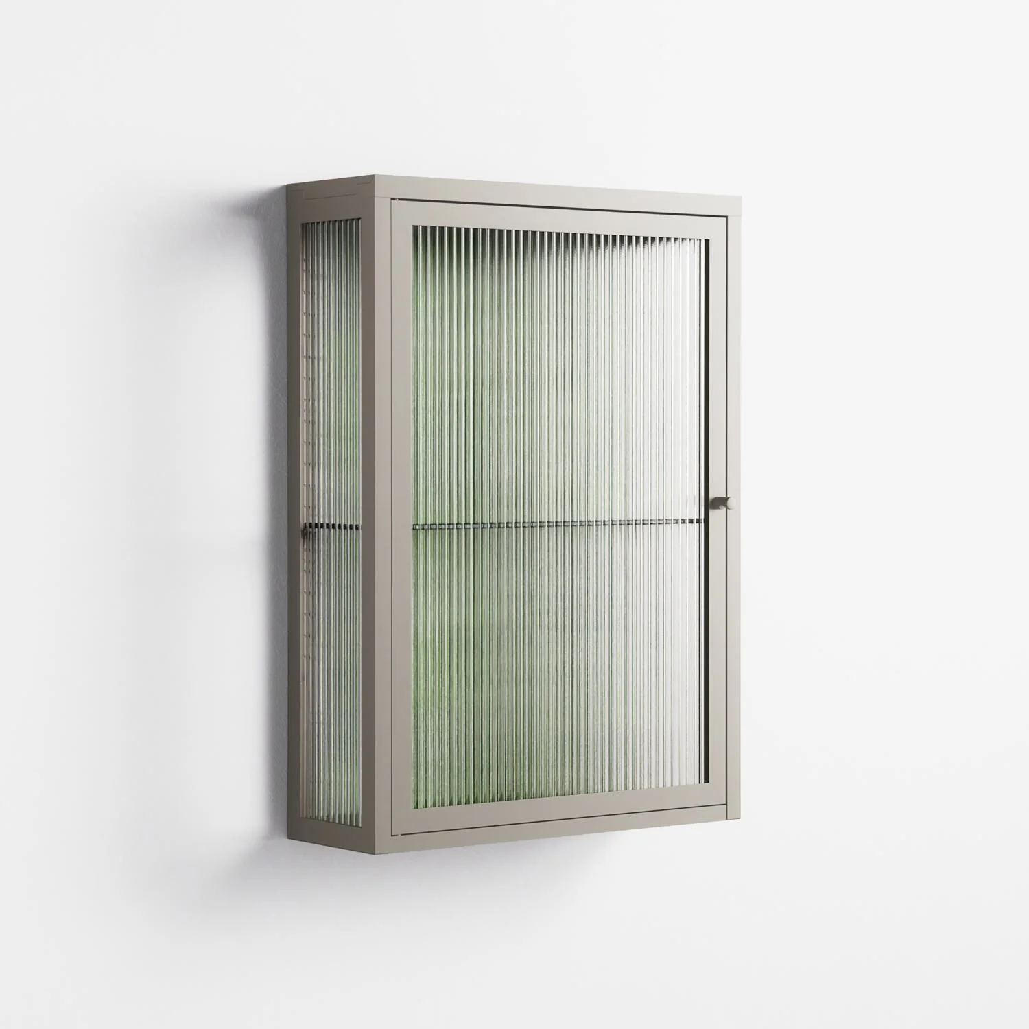 Björkskog - Wall Cabinet - Nur Rydberg - Pebble - Reeded glass - Image 4