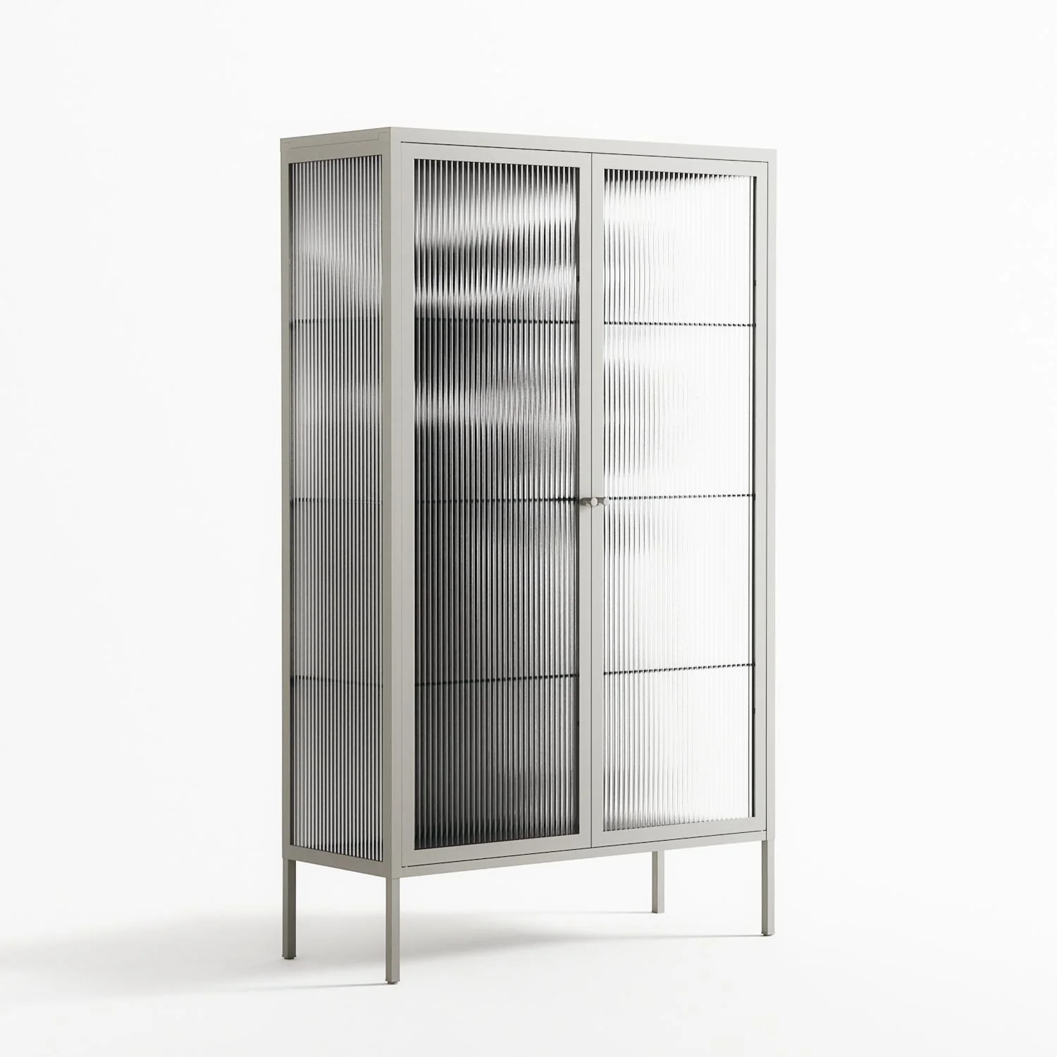 Black Cat - Cabinet - Konrad Blaszczyk - Chalk - Reeded glass - Image 4