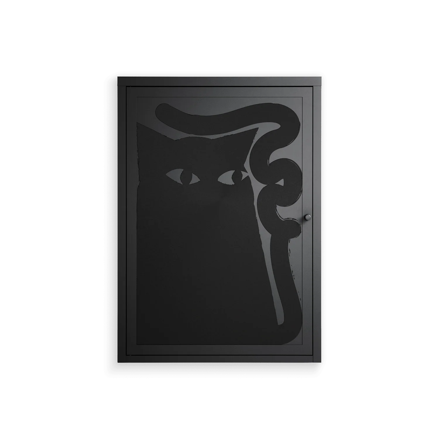 Black Cat - Wall Cabinet - Konrad Blaszczyk - Antracite - Overlay Metal