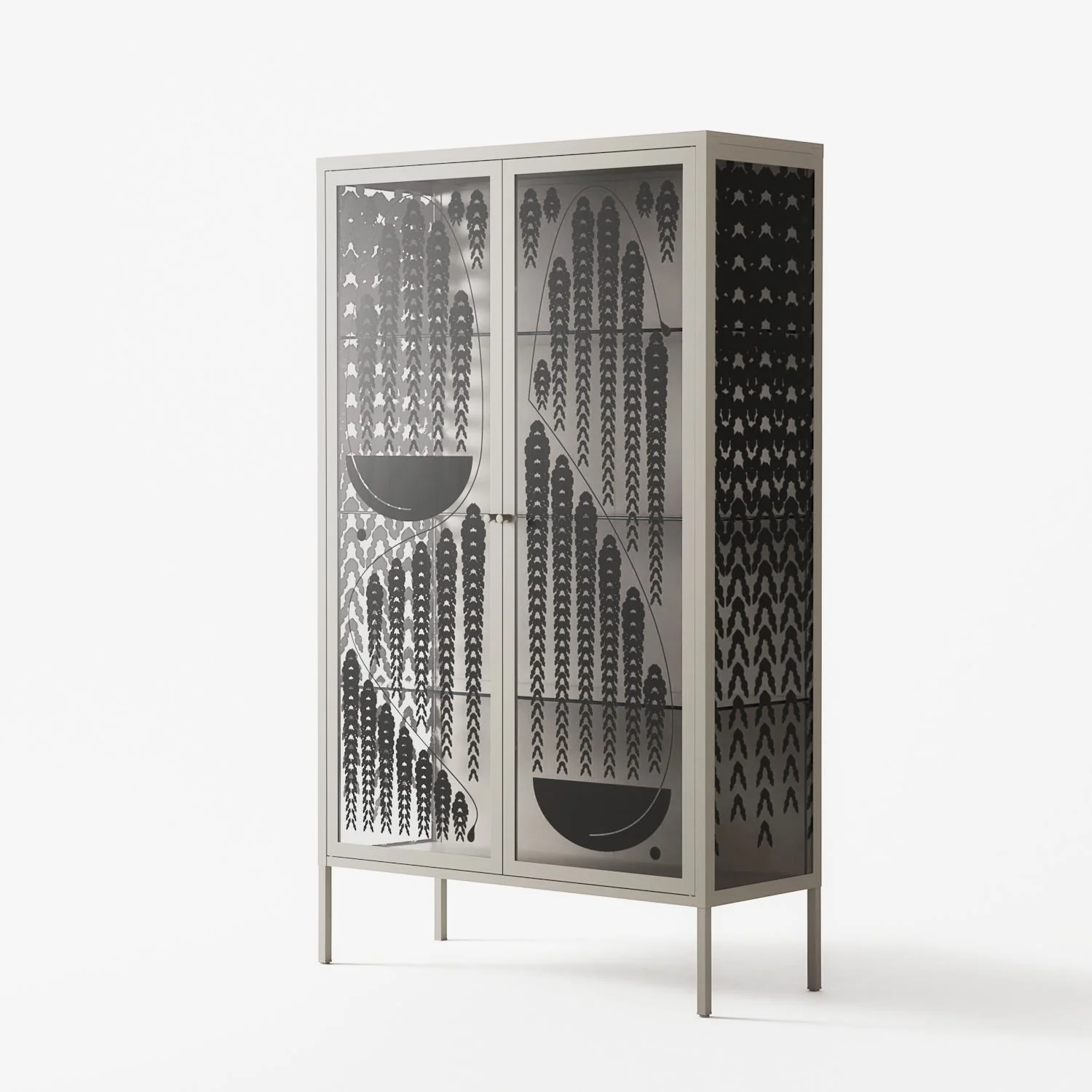 Black Fern - Cabinet - Konrad Blaszczyk - Pebble - Overlay Glass - Image 2