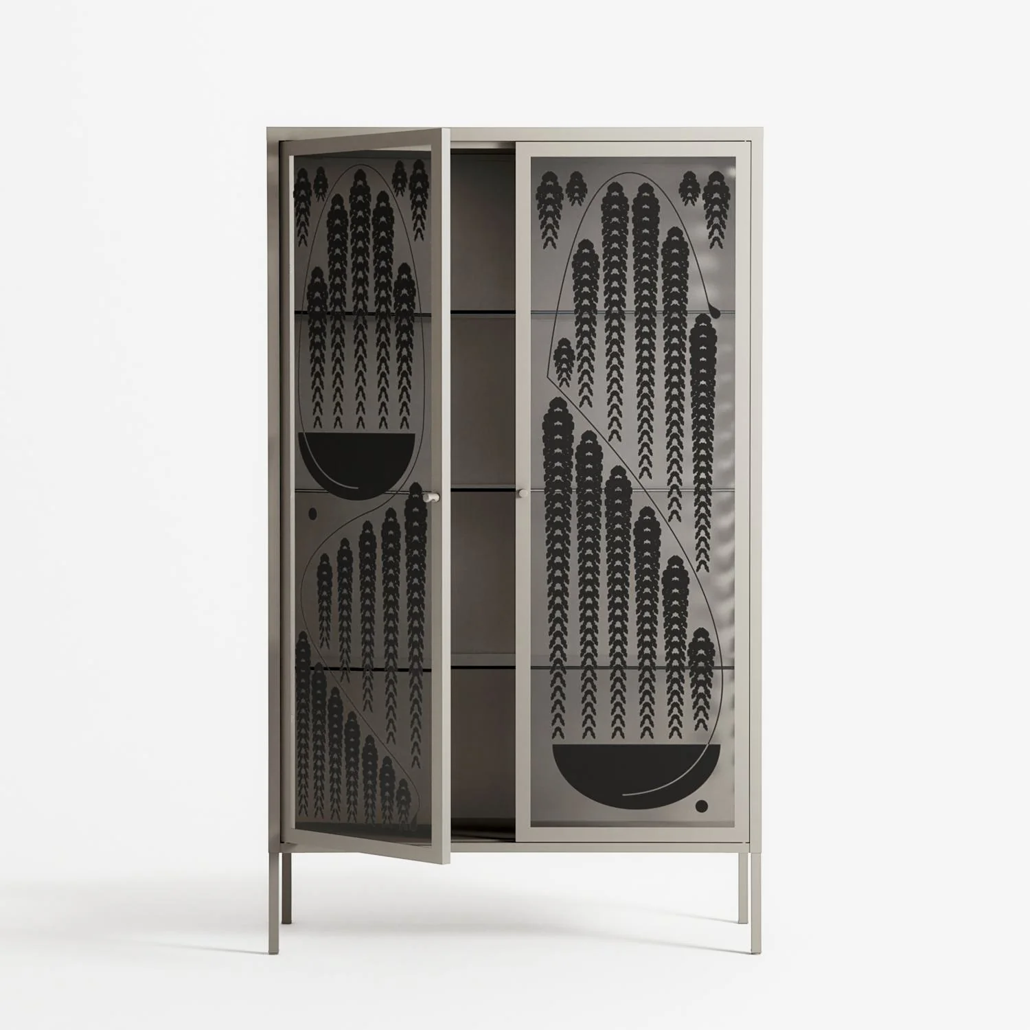 Black Fern - Cabinet - Konrad Blaszczyk - Pebble - Overlay Glass - Image 3
