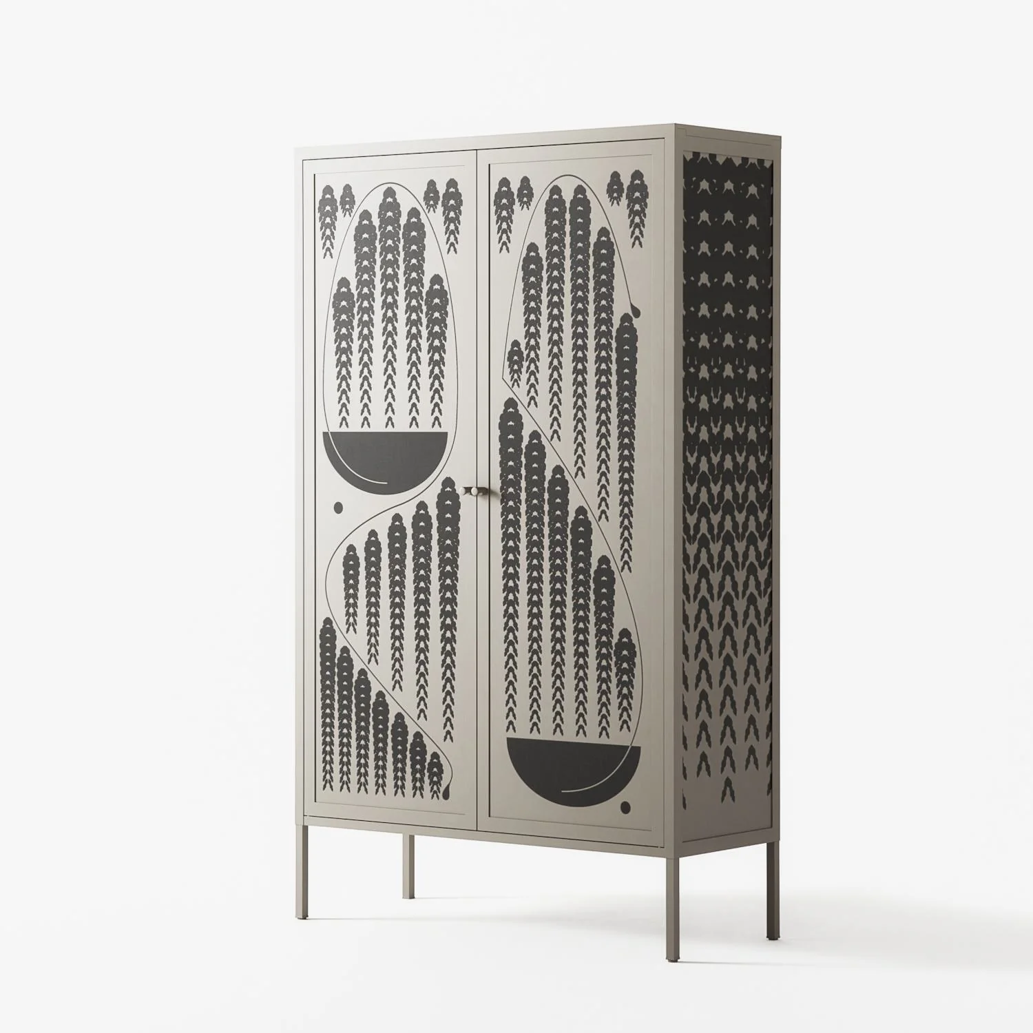Black Fern - Cabinet - Konrad Blaszczyk - Pebble - Overlay Metal - Image 2