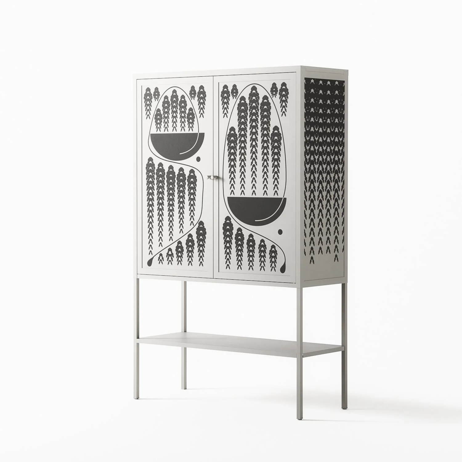 Black Fern - Loft Cabinet - Konrad Blaszczyk - Chalk - Overlay Metal - Image 2