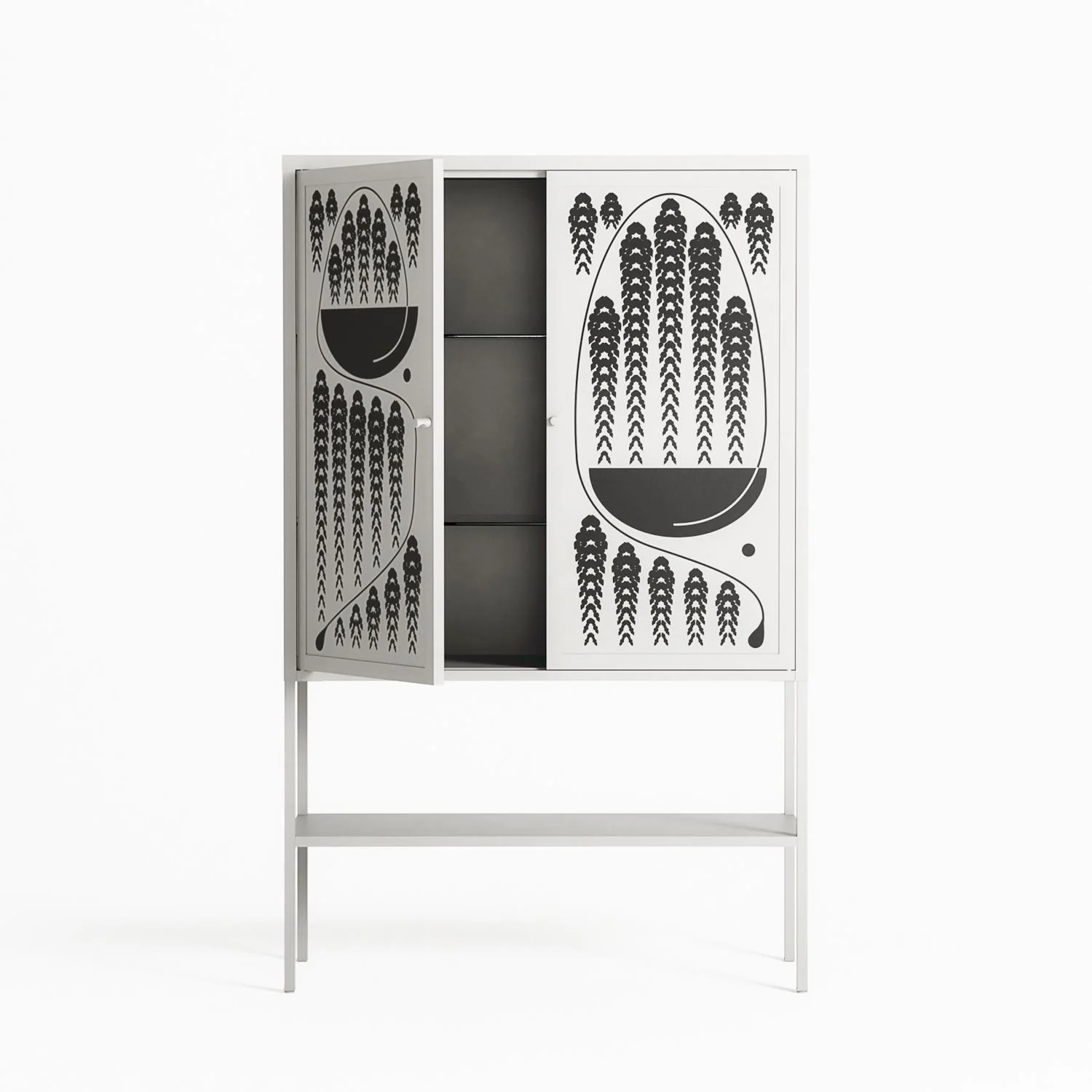 Black Fern - Loft Cabinet - Konrad Blaszczyk - Chalk - Overlay Metal - Image 3