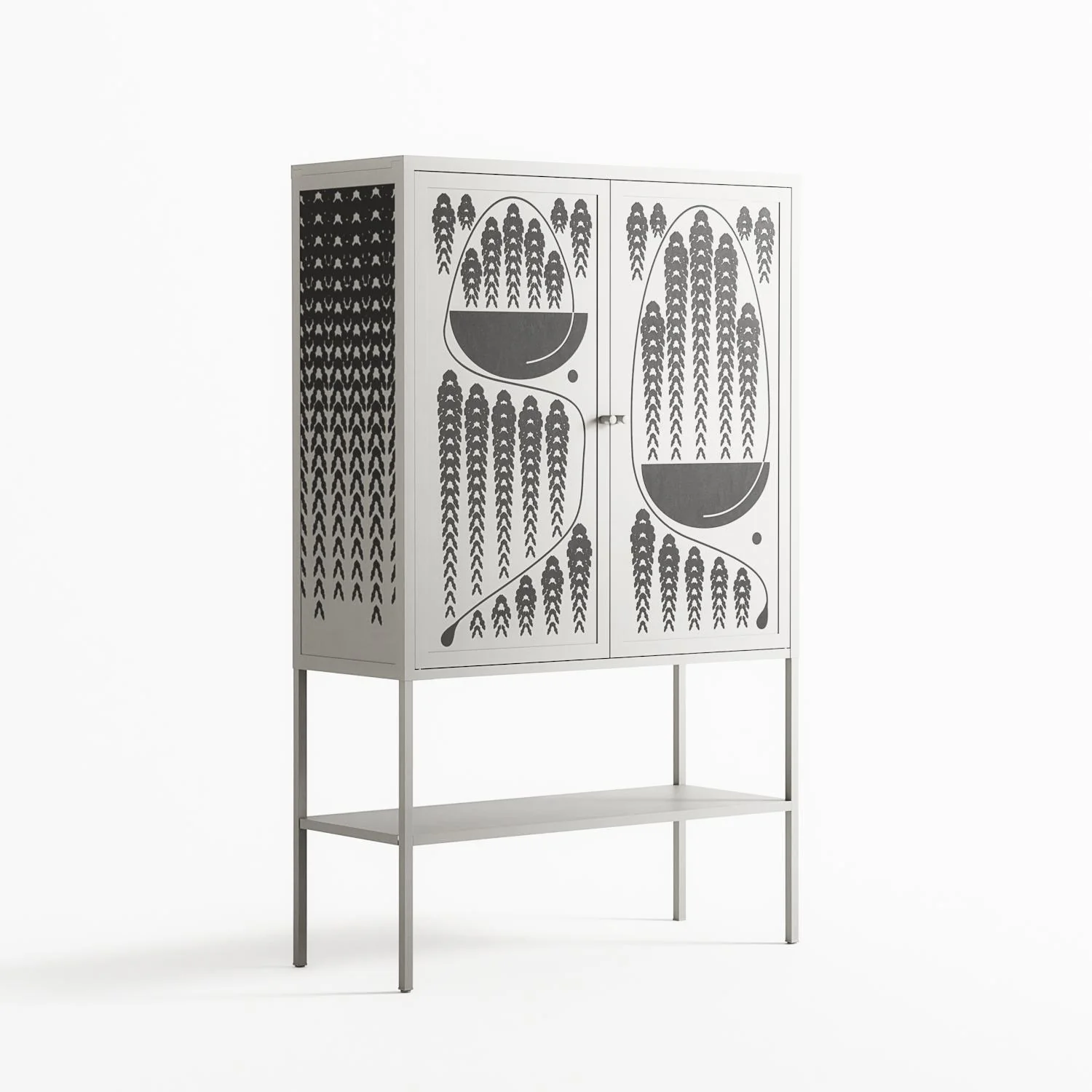 Black Fern - Loft Cabinet - Konrad Blaszczyk - Chalk - Overlay Metal - Image 4