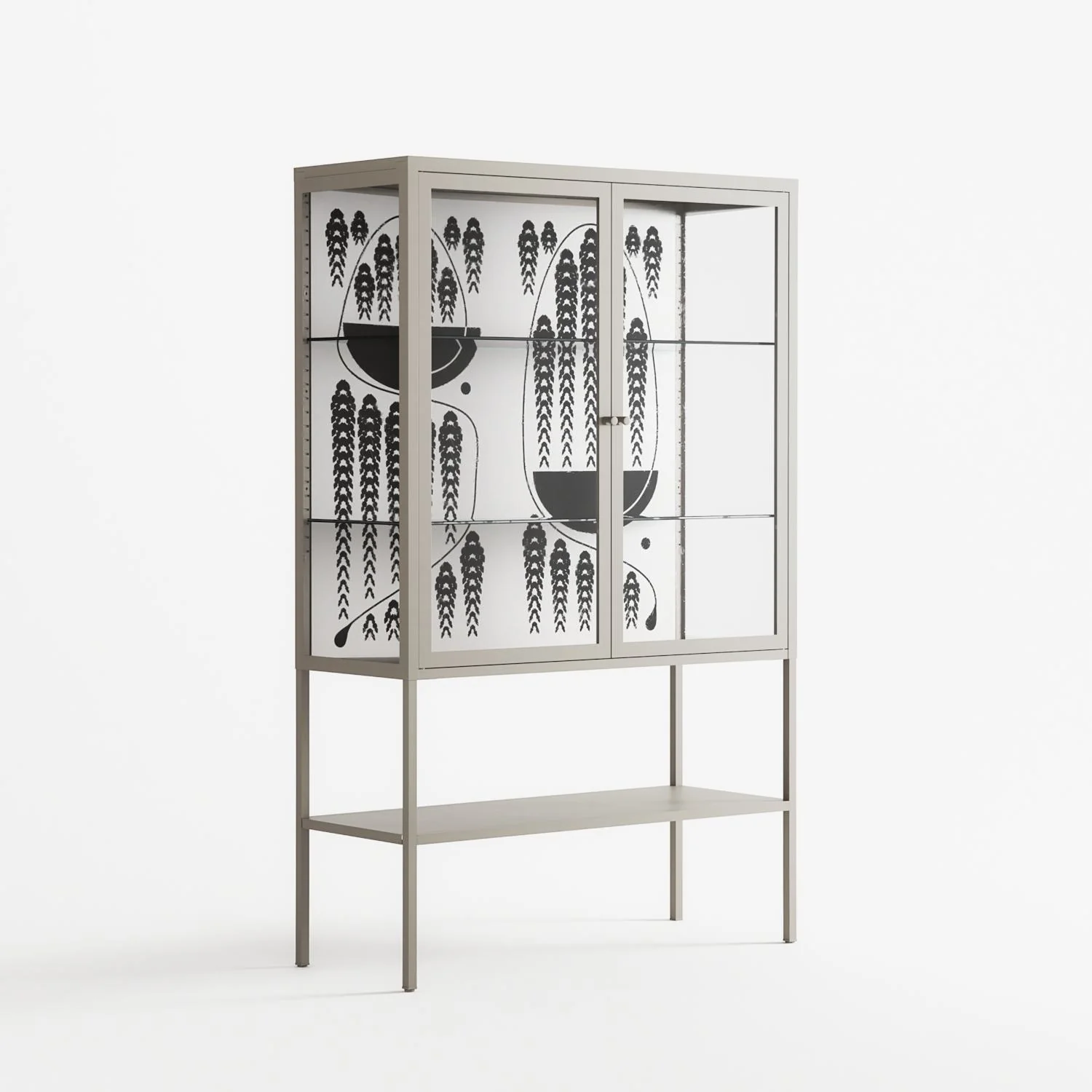 Black Fern - Loft Cabinet - Konrad Blaszczyk - Pebble - Clear glass - Image 4