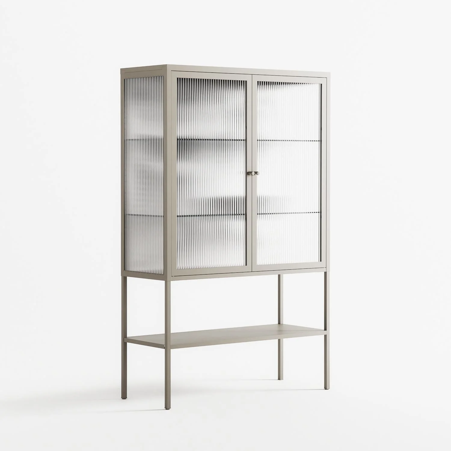 Black Fern - Loft Cabinet - Konrad Blaszczyk - Pebble - Reeded glass - Image 4