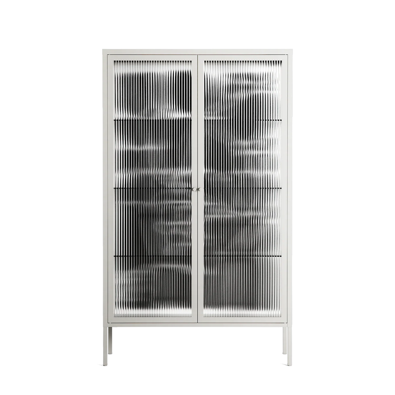 Black Flower - Cabinet - Konrad Blaszczyk - Chalk - Reeded glass