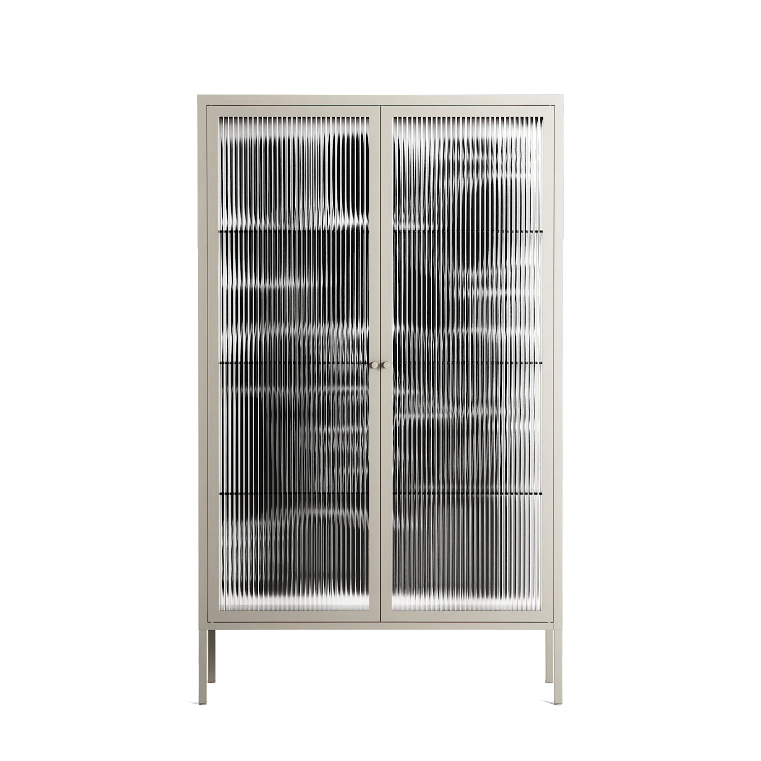 Black Flower - Cabinet - Konrad Blaszczyk - Pebble - Reeded glass
