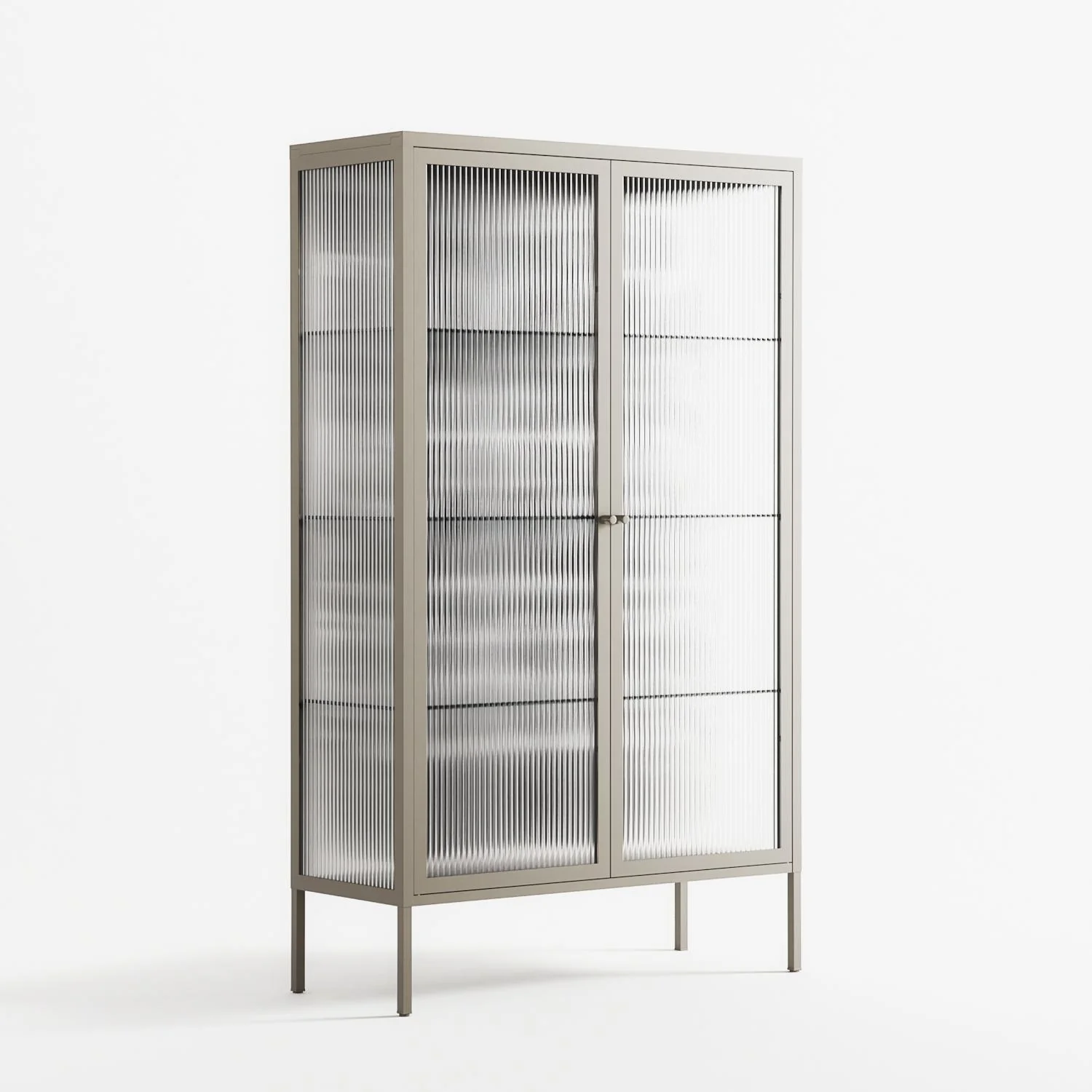 Black Potted Plant - Cabinet - Konrad Blaszczyk - Pebble - Reeded glass - Image 4