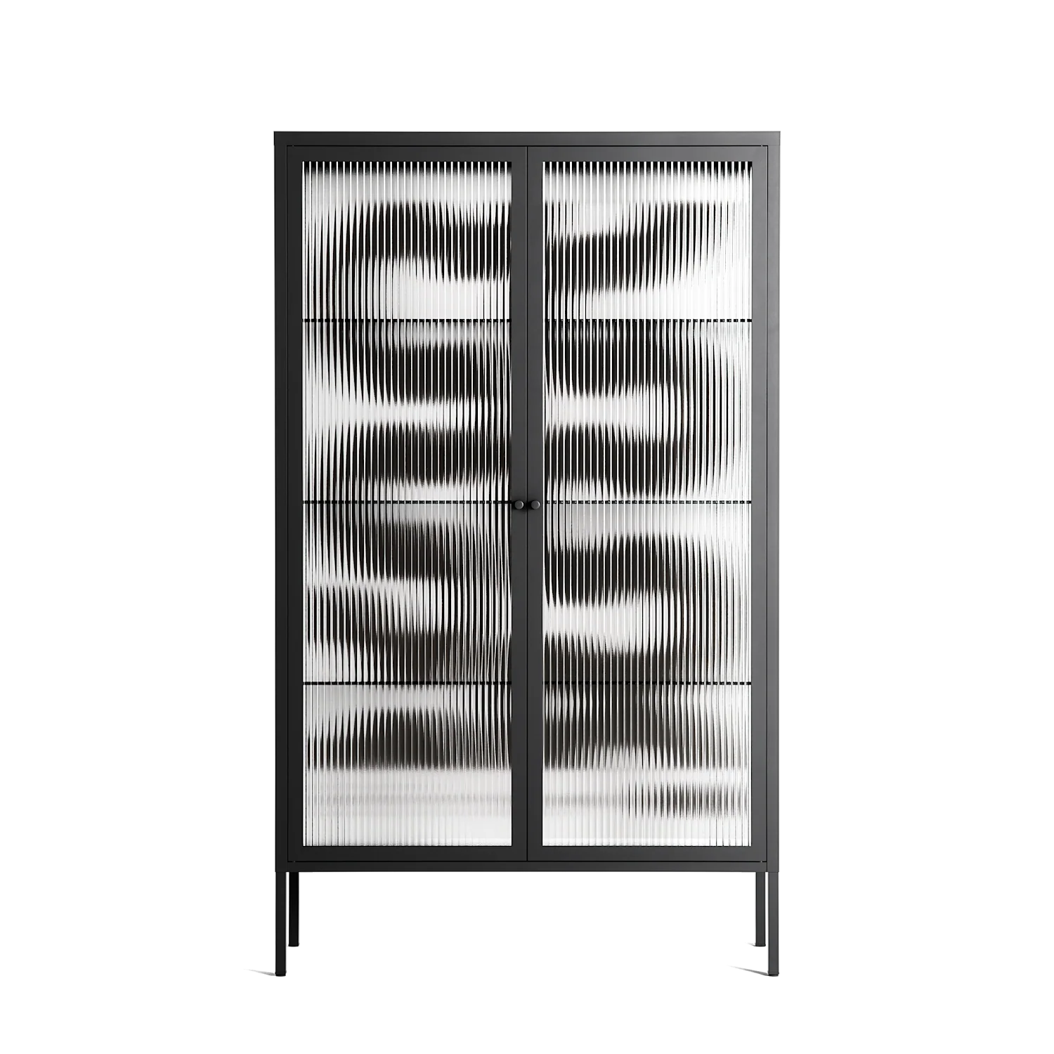 Black Waves - Cabinet - Alexander Khabbazi - Antracite - Reeded glass