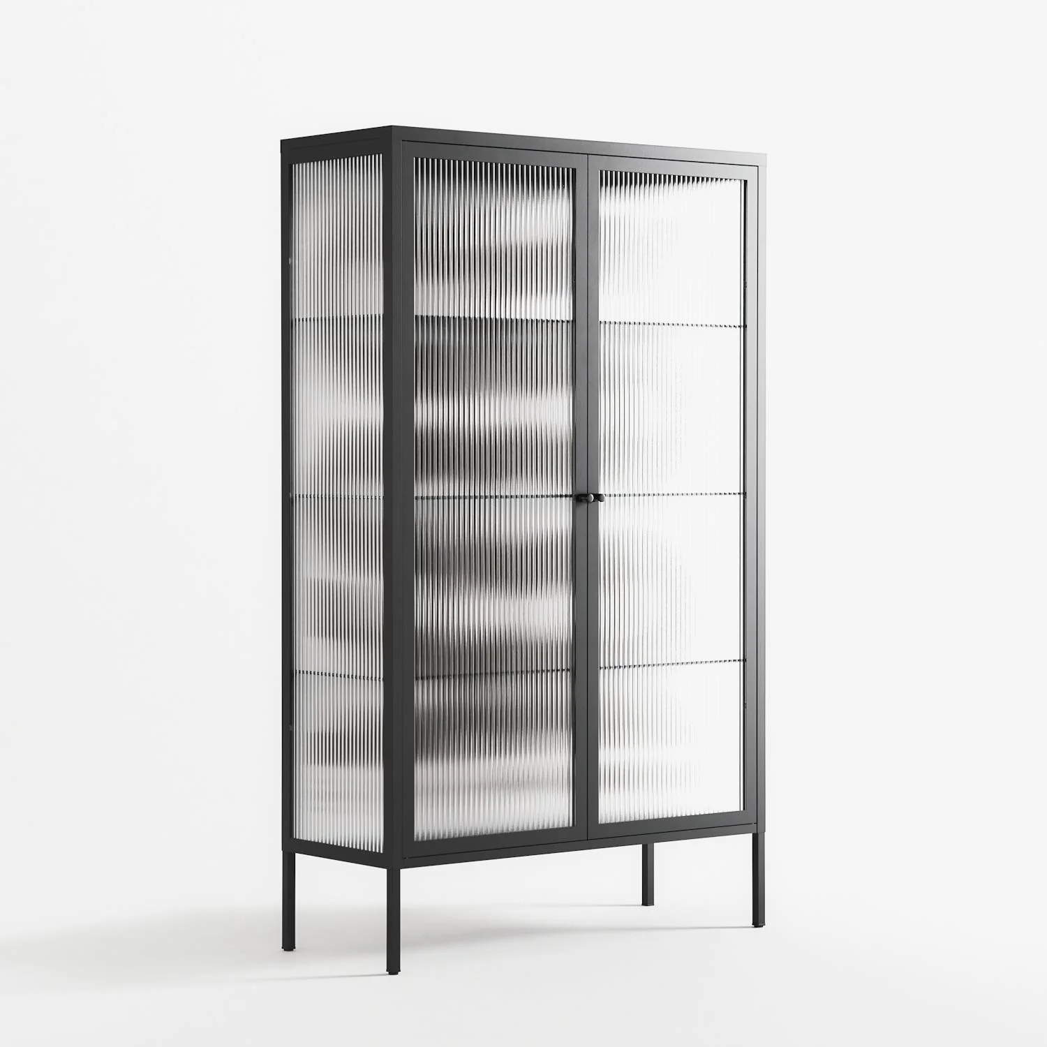 Black Waves - Cabinet - Alexander Khabbazi - Antracite - Reeded glass - Image 4
