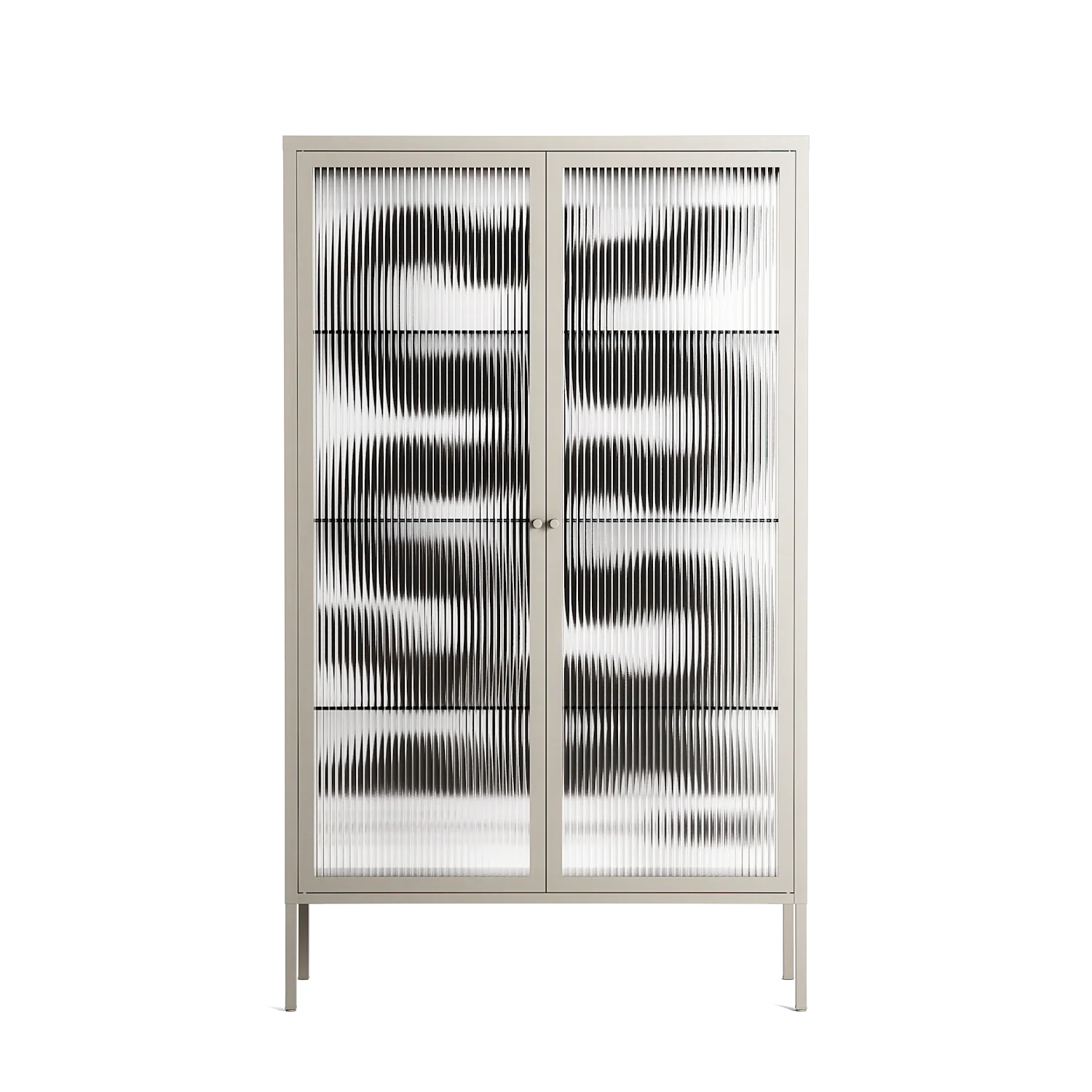 Black Waves - Cabinet - Alexander Khabbazi - Pebble - Reeded glass